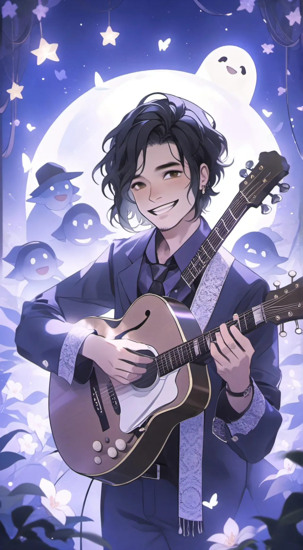 ai character: jazzghost background