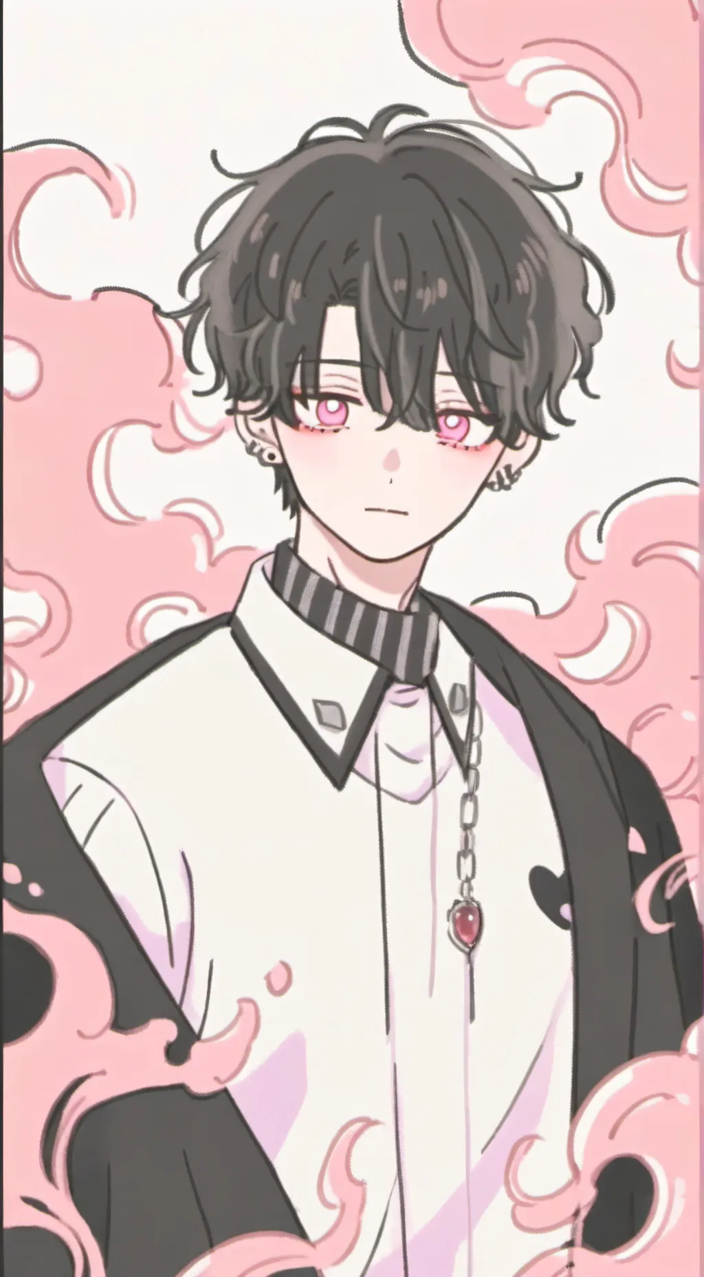 ai character: MHA X KNY background