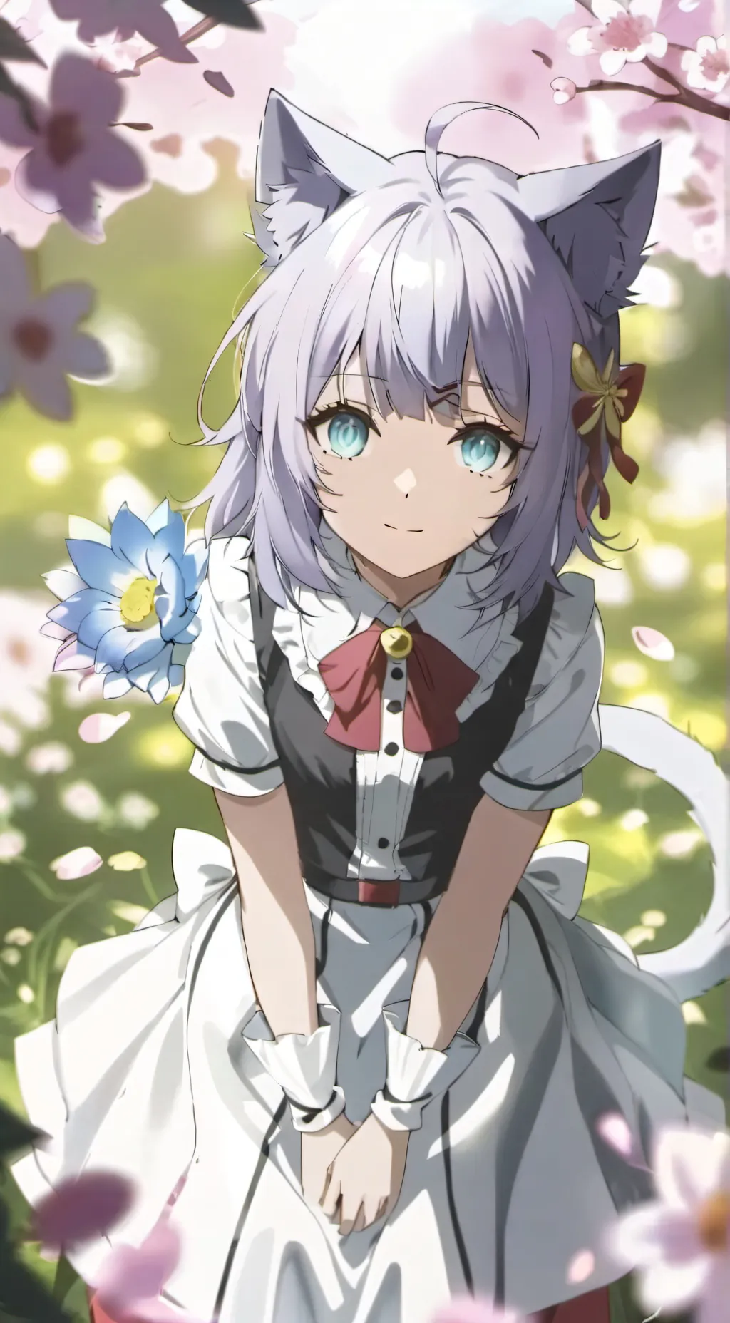 ai character: neku  background