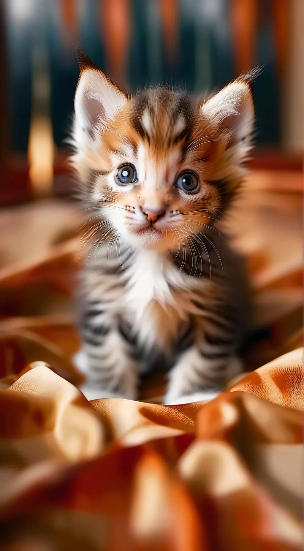 ai character: crying kitten background