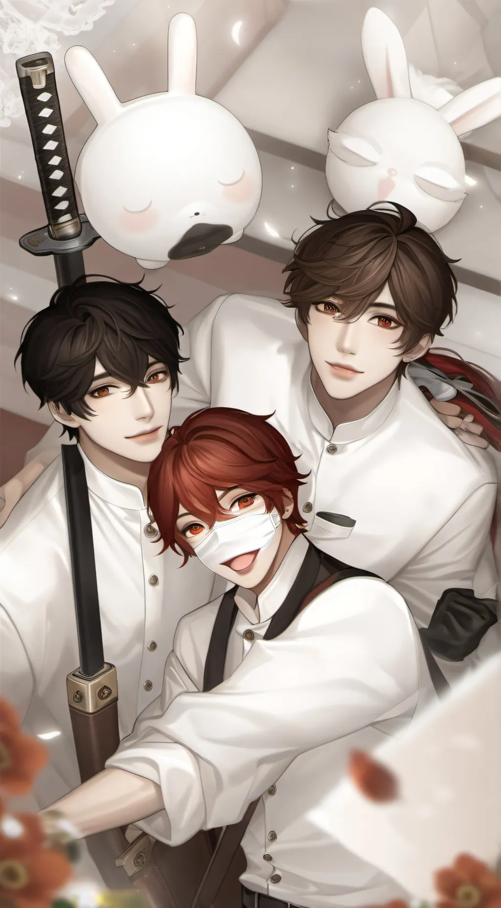 ai character: Ghost, Leather,Jay background