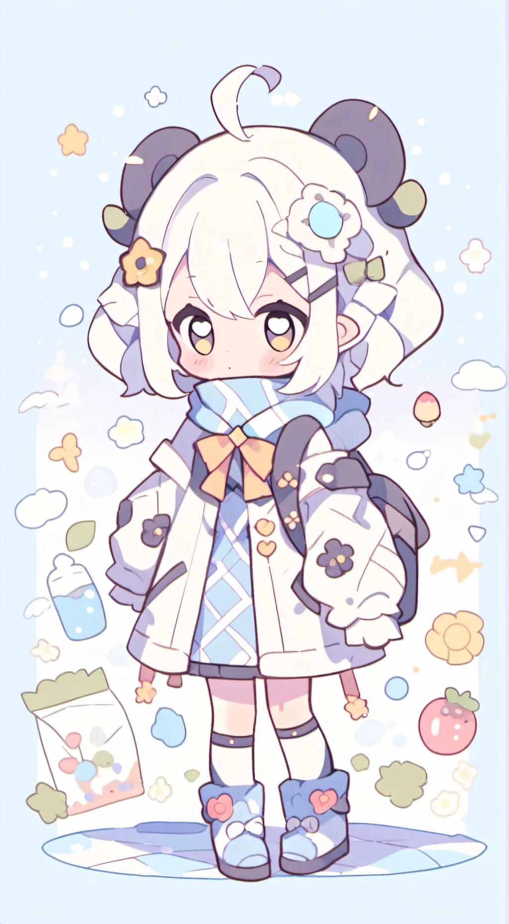 ai character: DW (dandy world) background