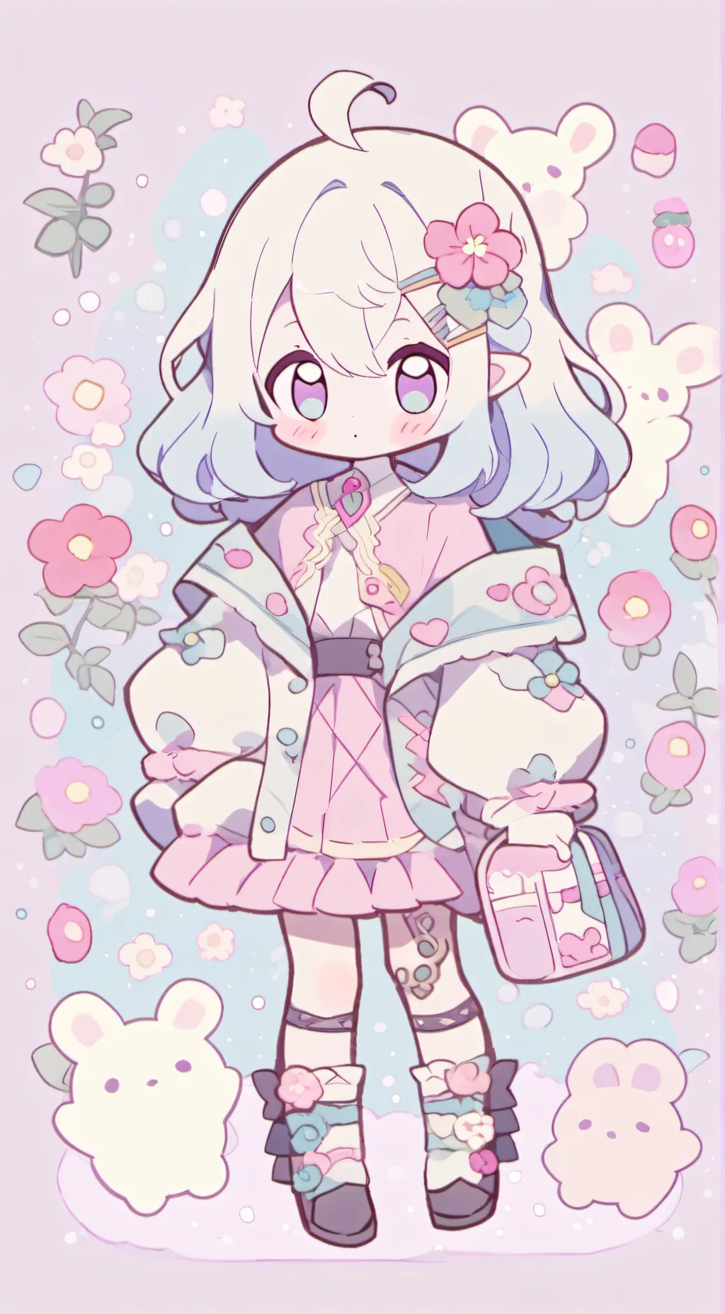 ai character: TEST background