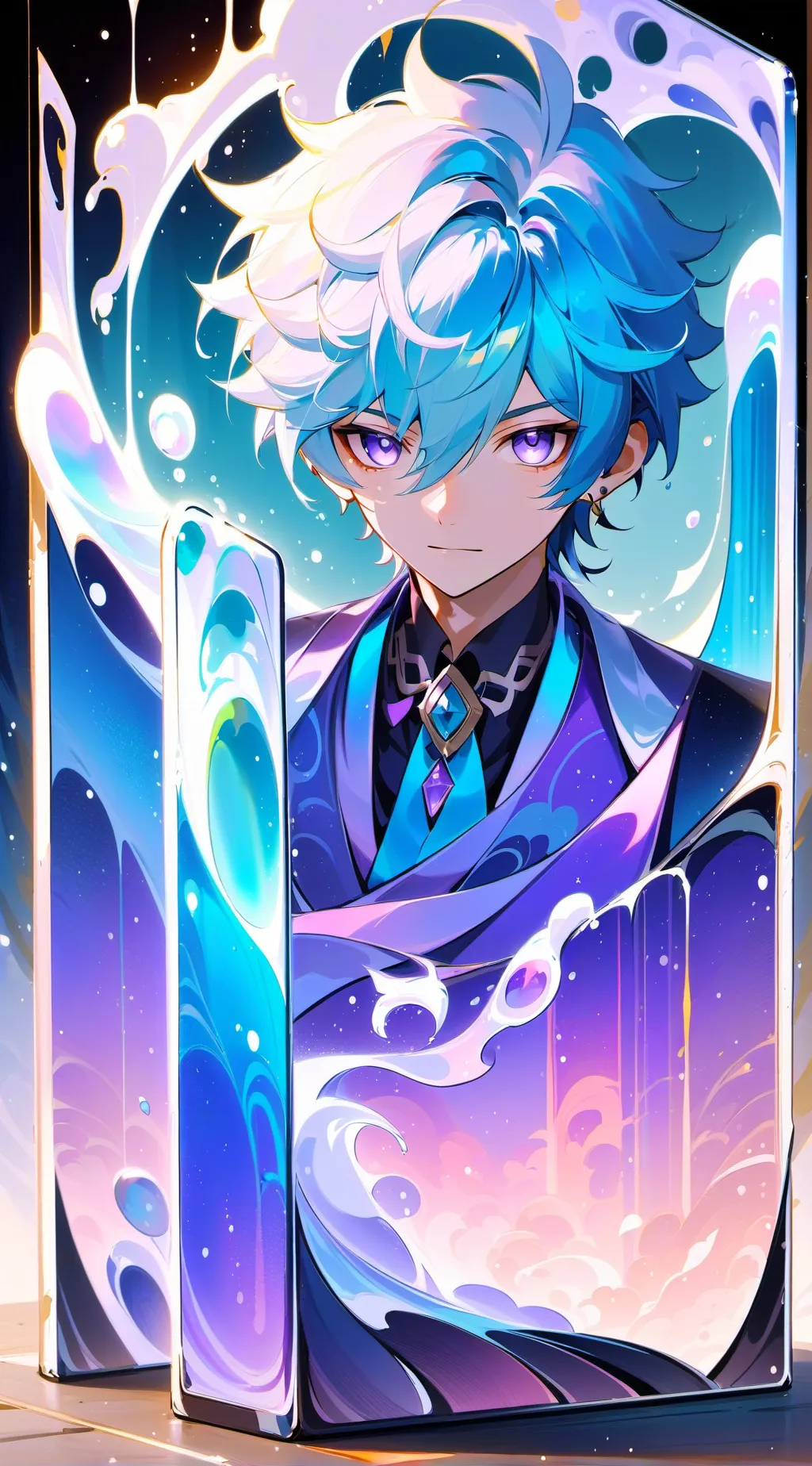 ai character: 四人离家出走 background