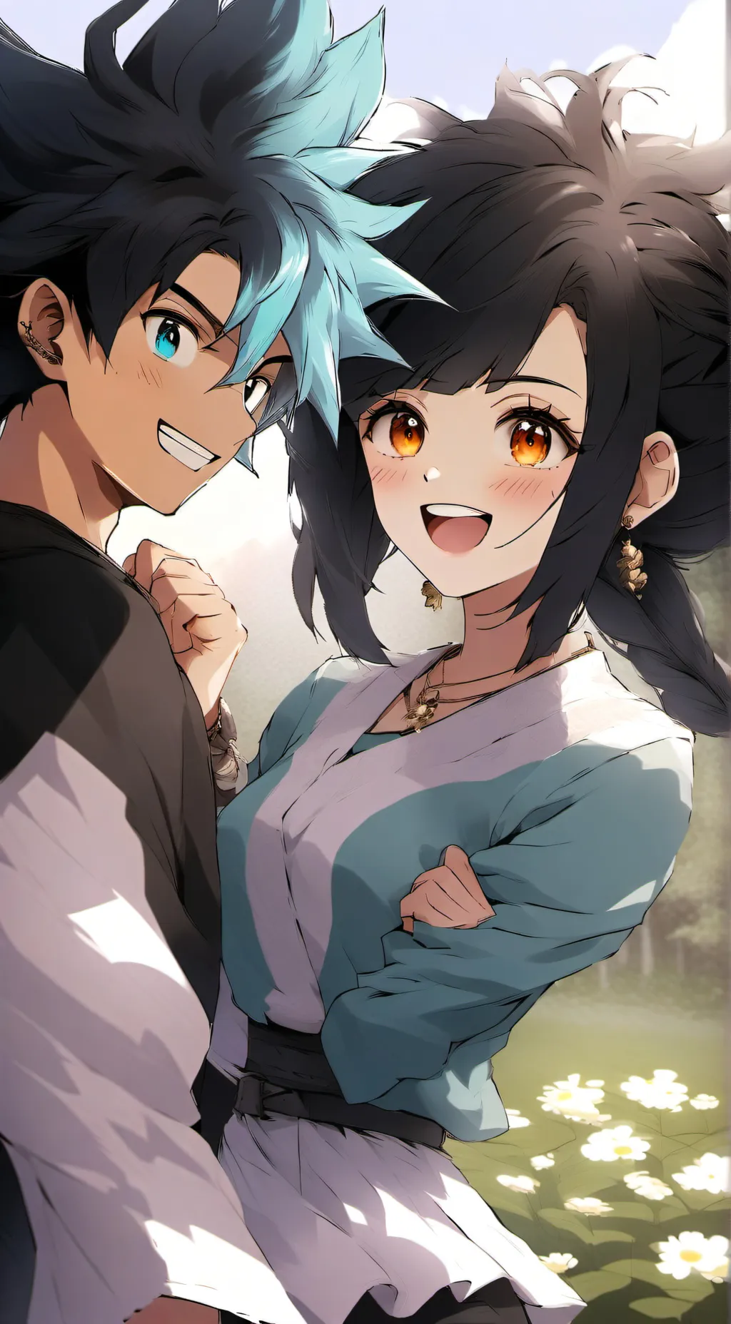 ai character: Black vs Meliodas background