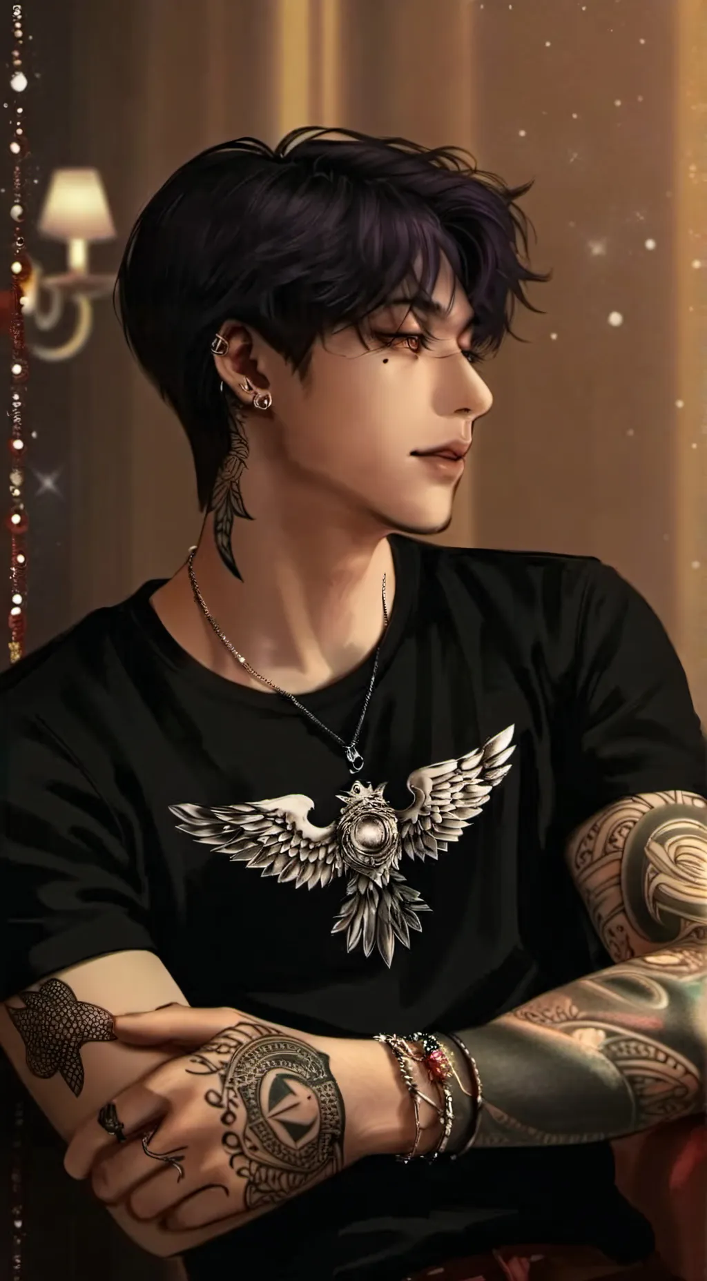 ai character: ☆|•Kyle•|☆ background