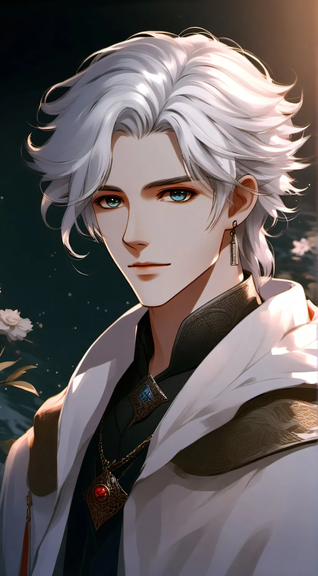 ai character: Rain background