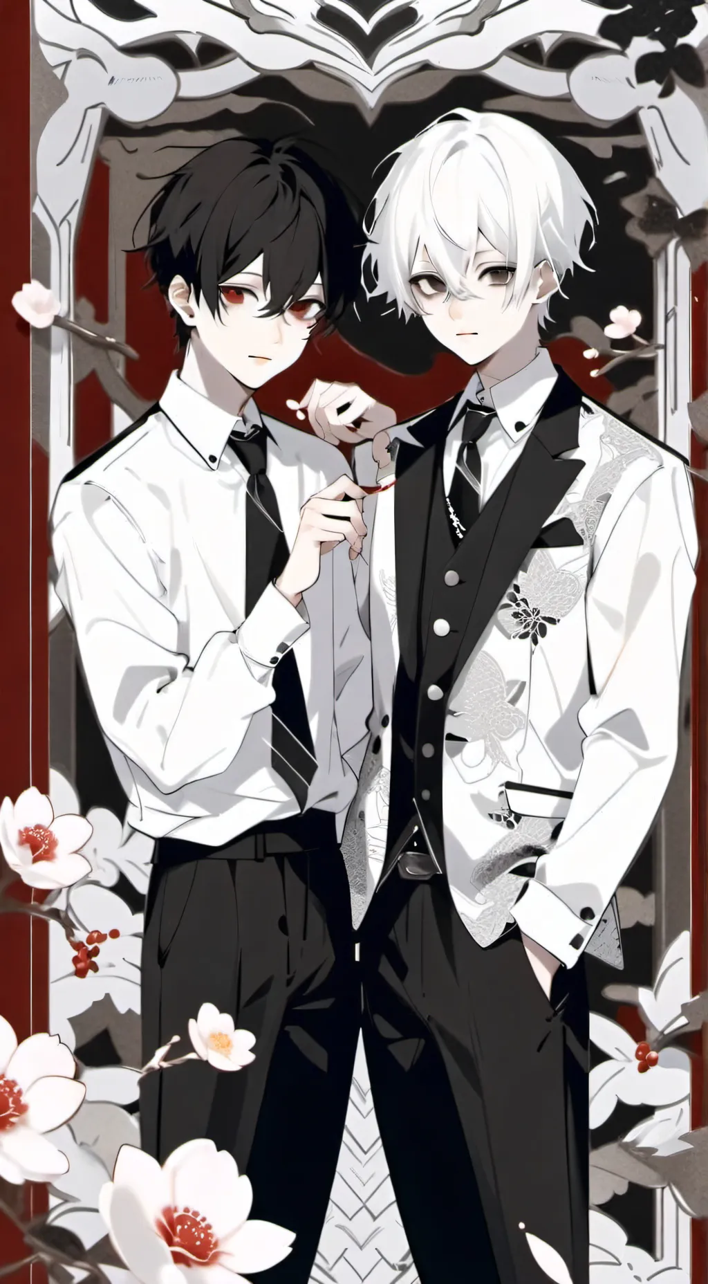 ai character: claudio e james  background