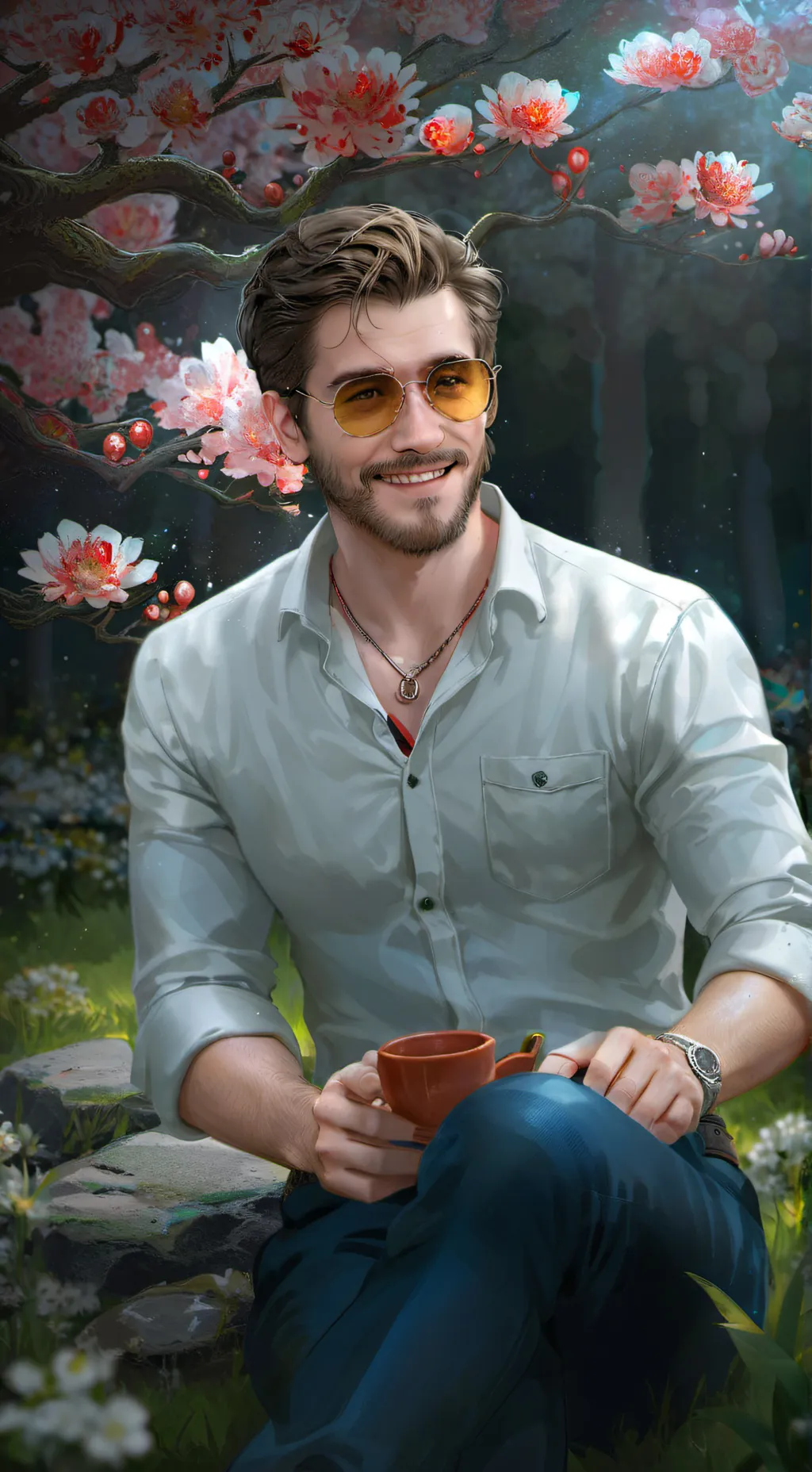 ai character: Ден background