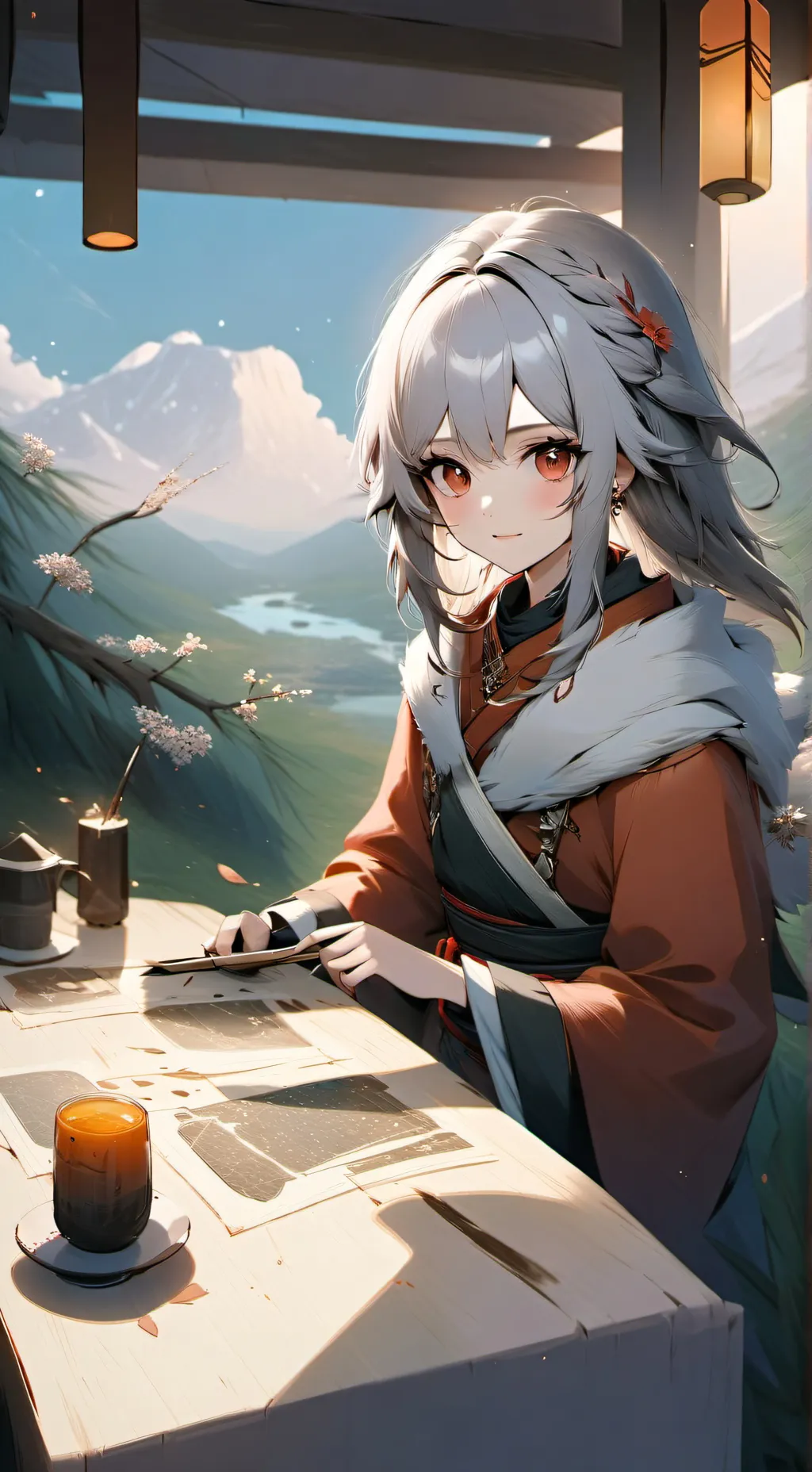 ai character: kny background