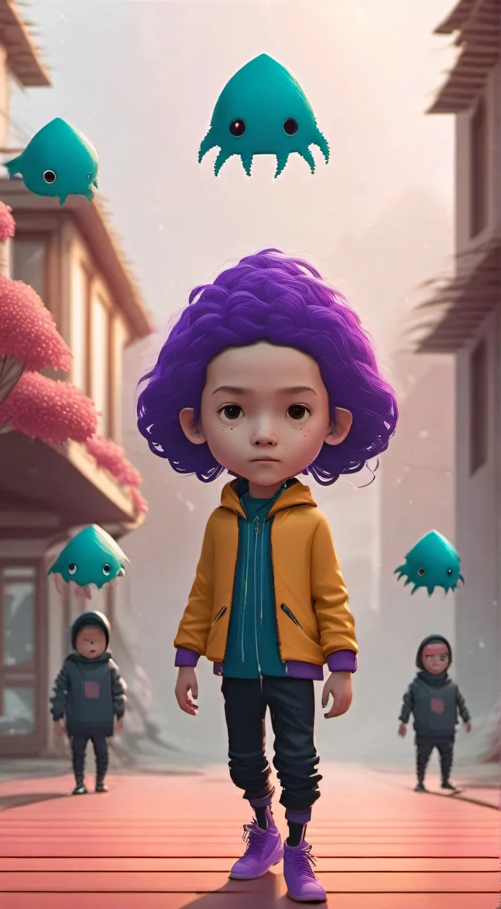 ai character: kny squid game background