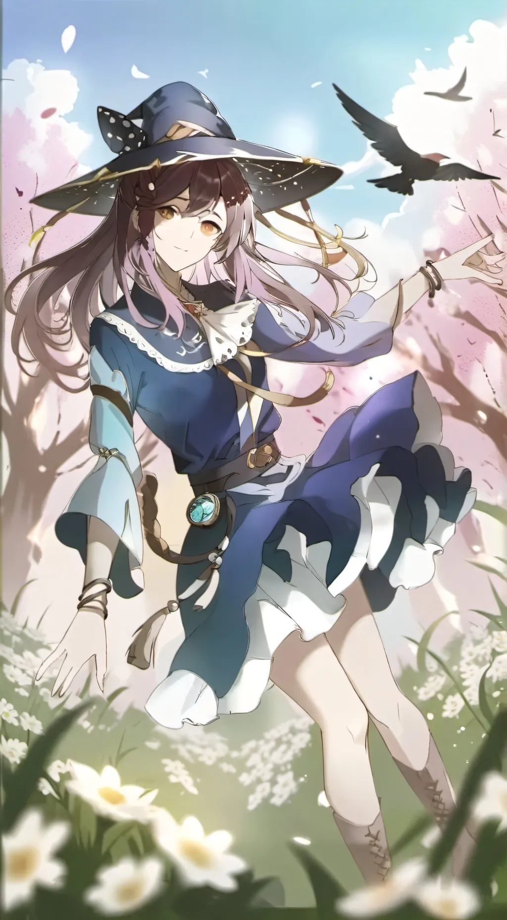 ai character: super sussy girl background