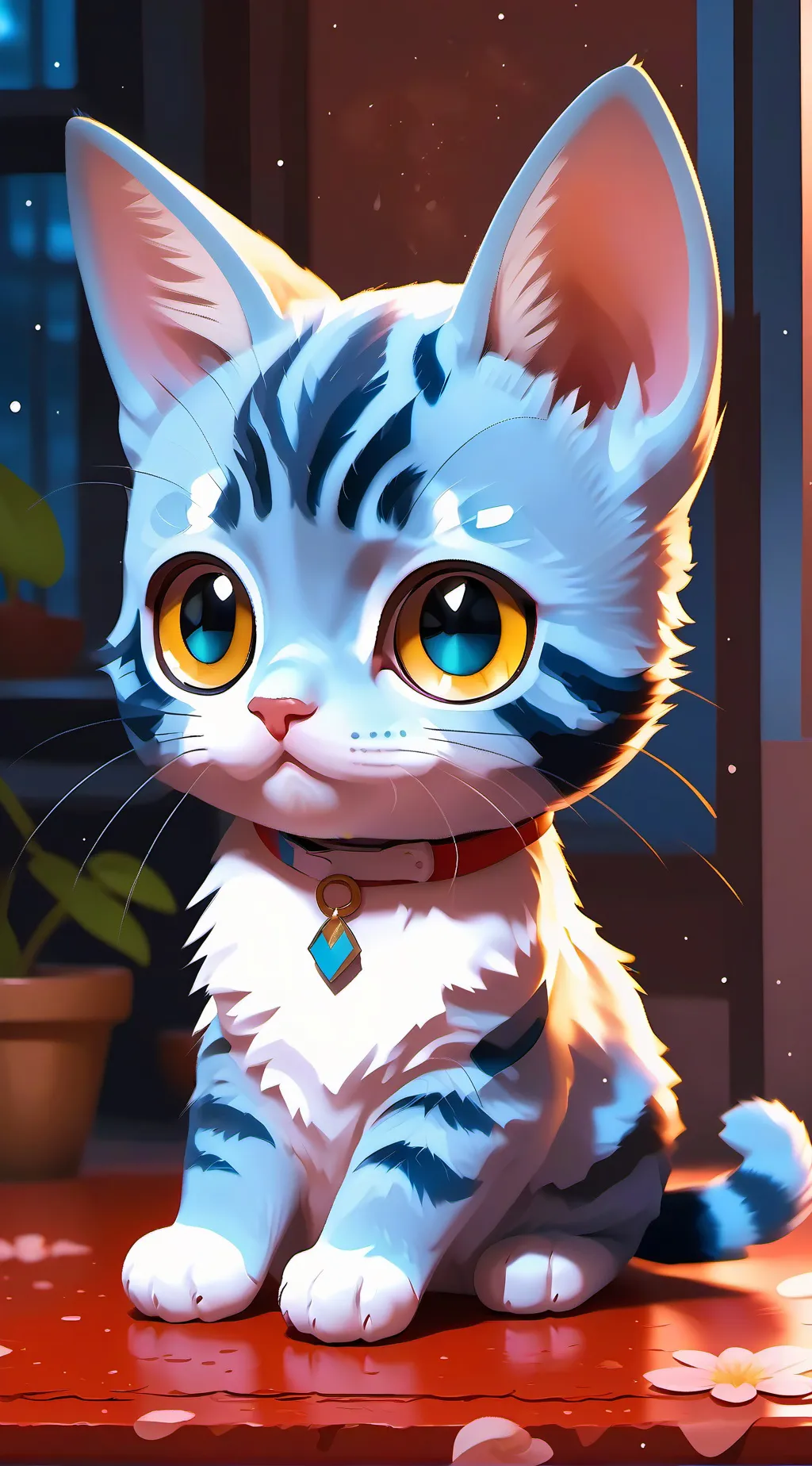 ai character: gato bebe background