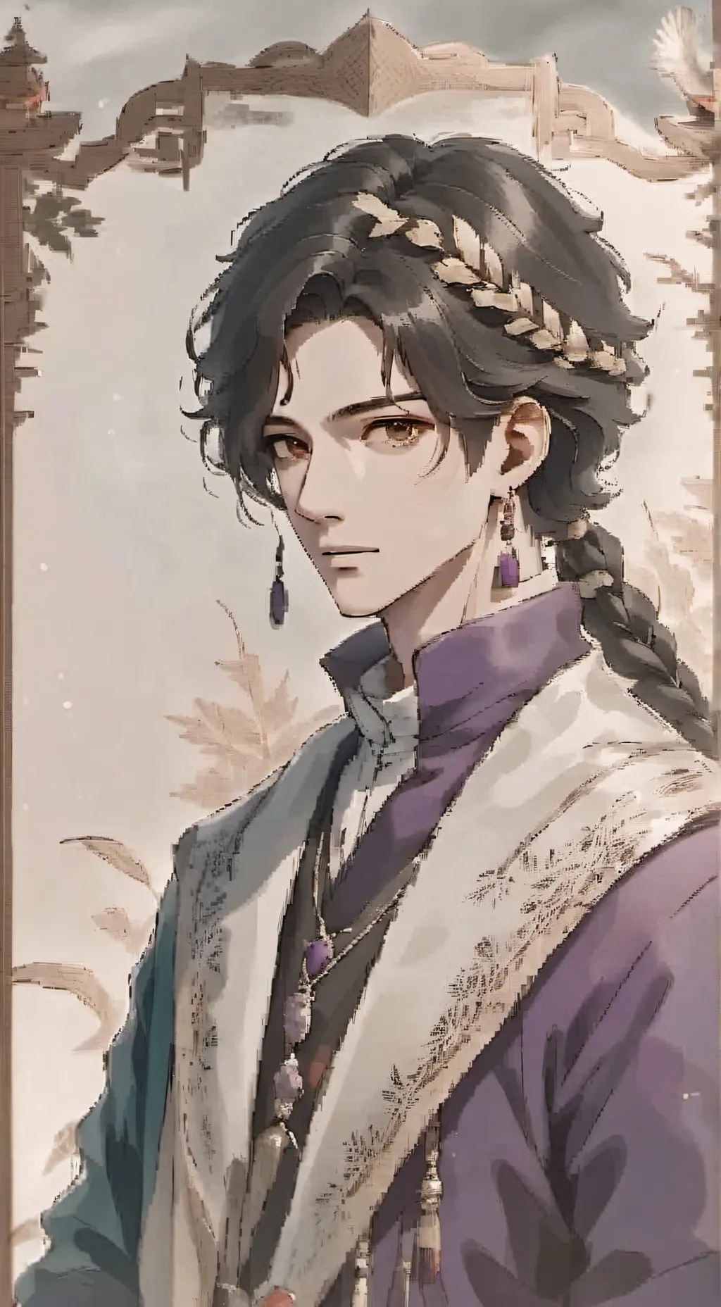 ai character: Durple 😃👍 background