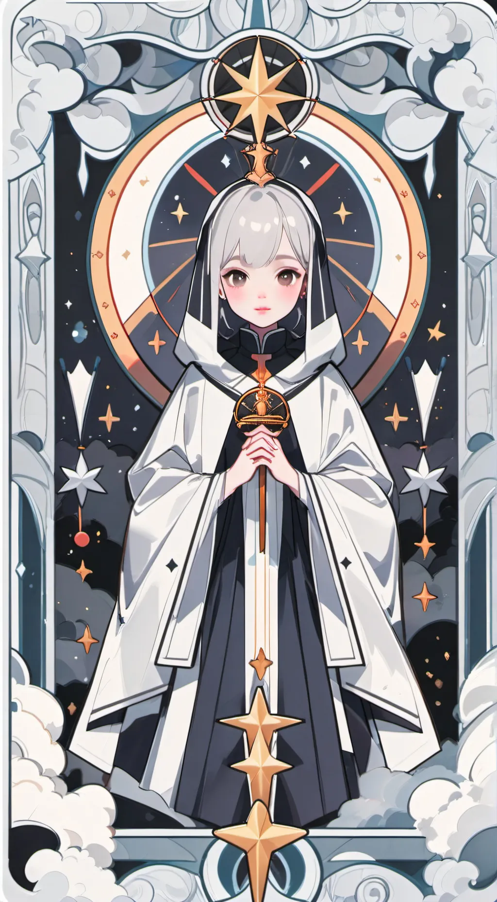 ai character: cookie fan girl background