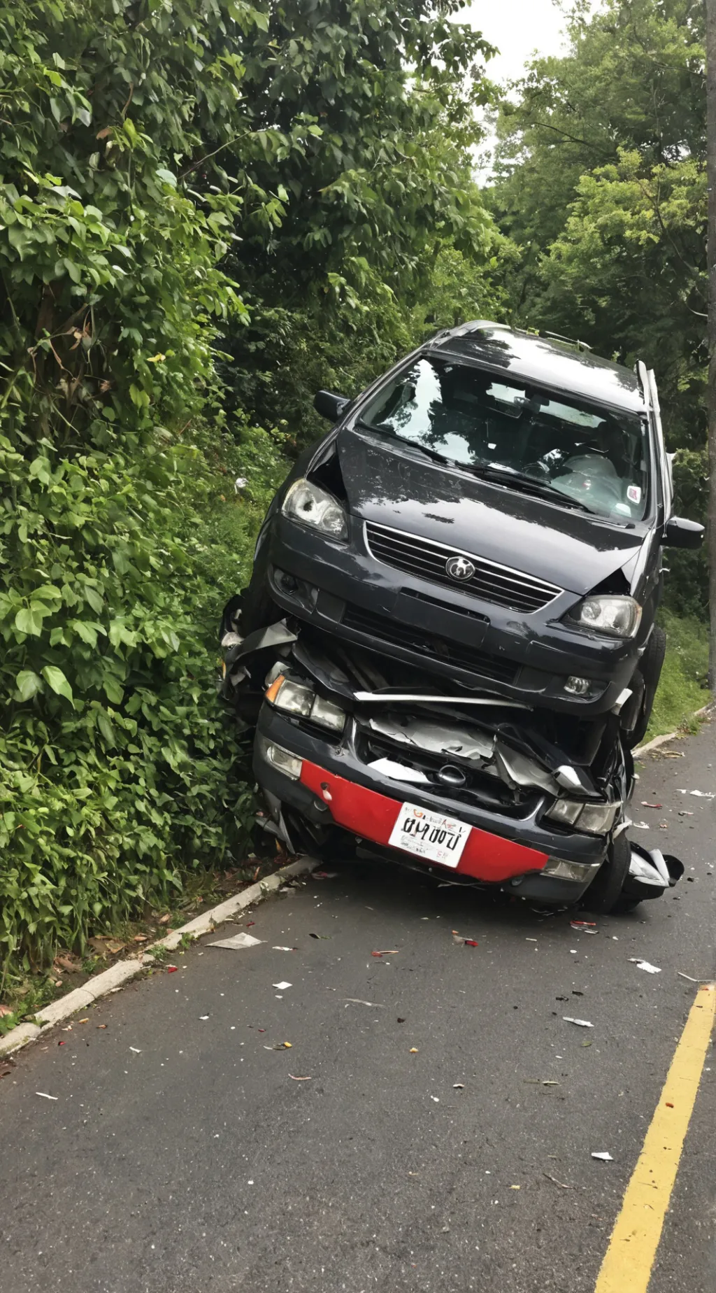 ai character: Skz car crash background