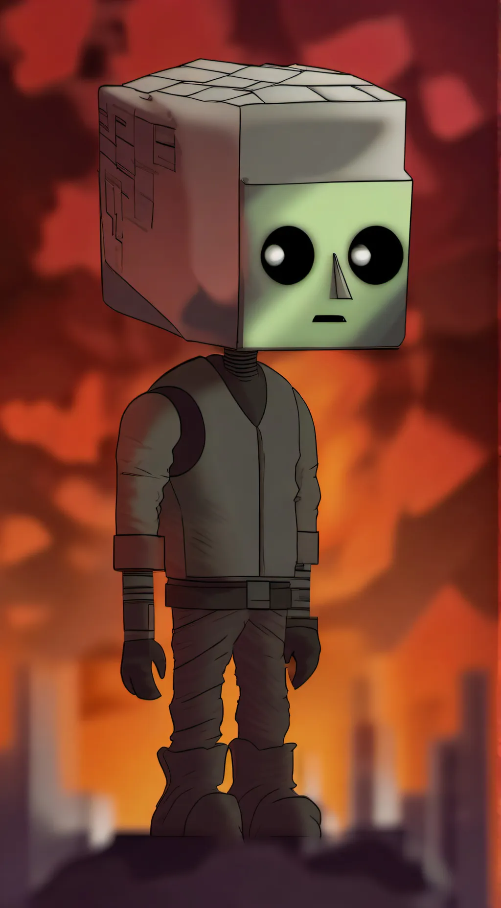 ai character: Titán computerman background