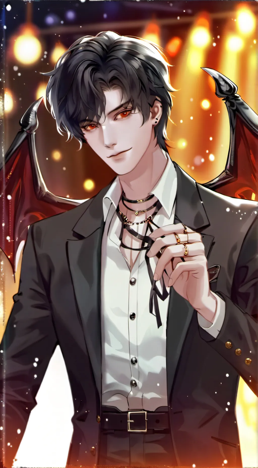 ai character: •[leon]• background