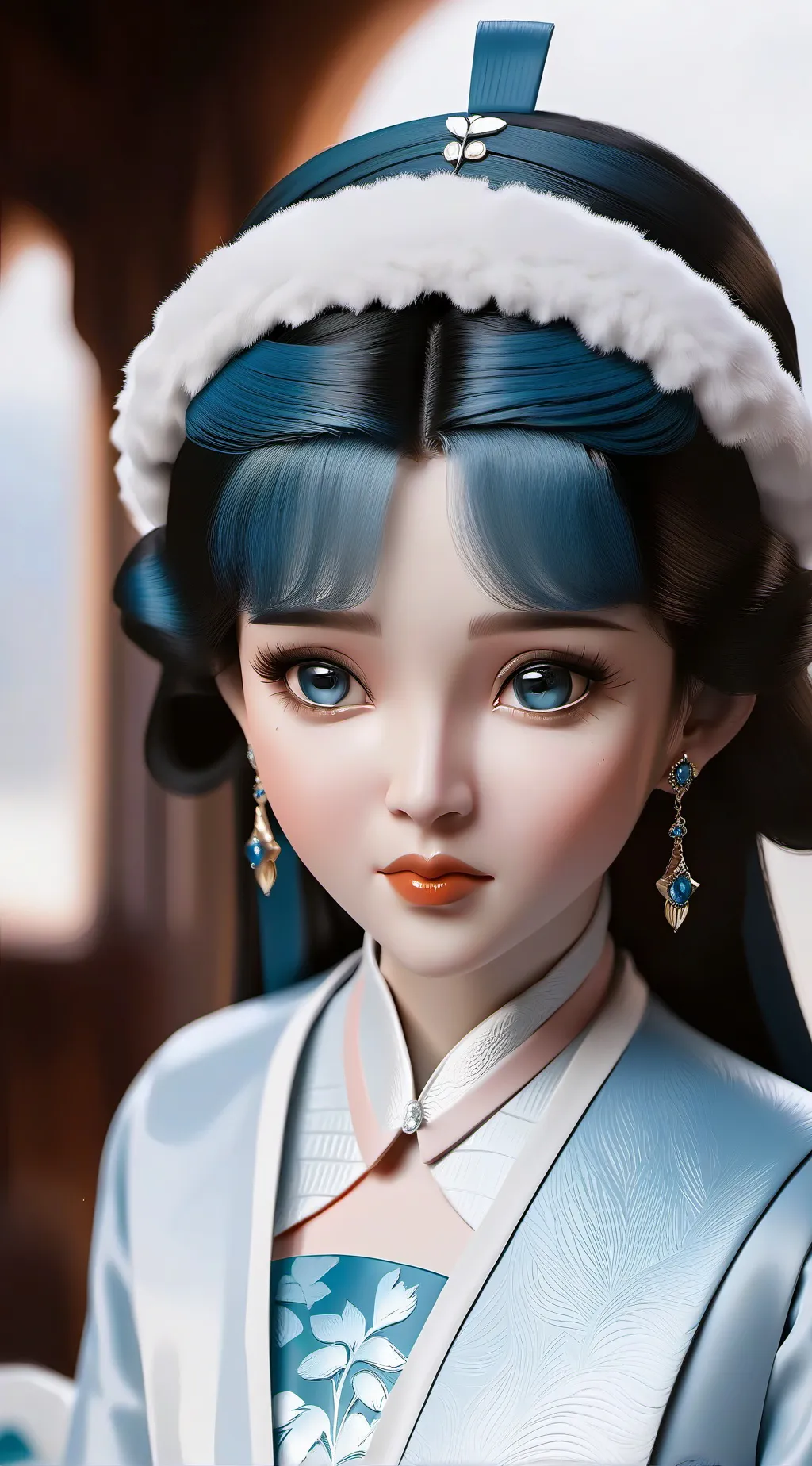 ai character: Miss delight  background