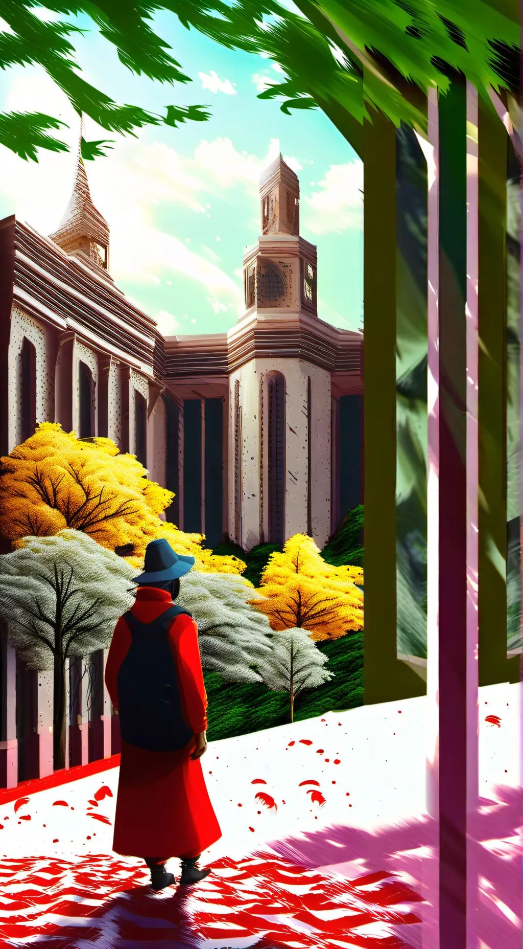 ai character: door admin panel background