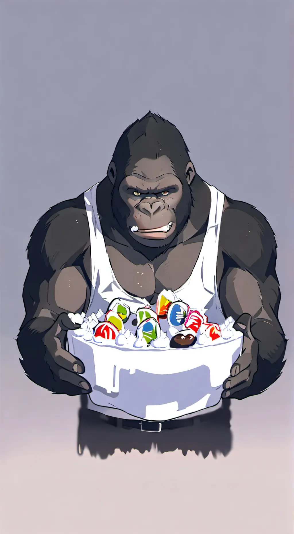 ai character: monke background