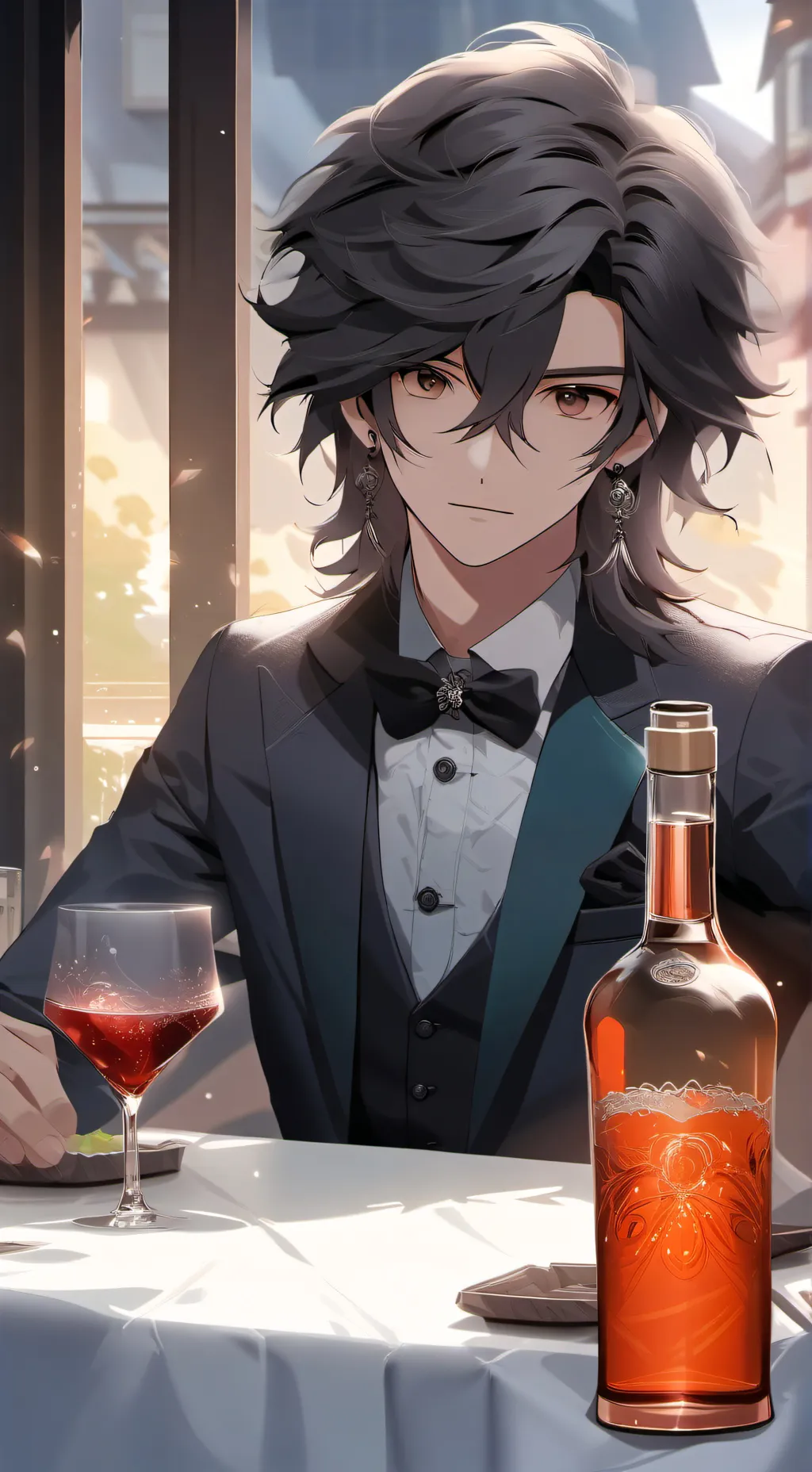 ai character: Depressed background