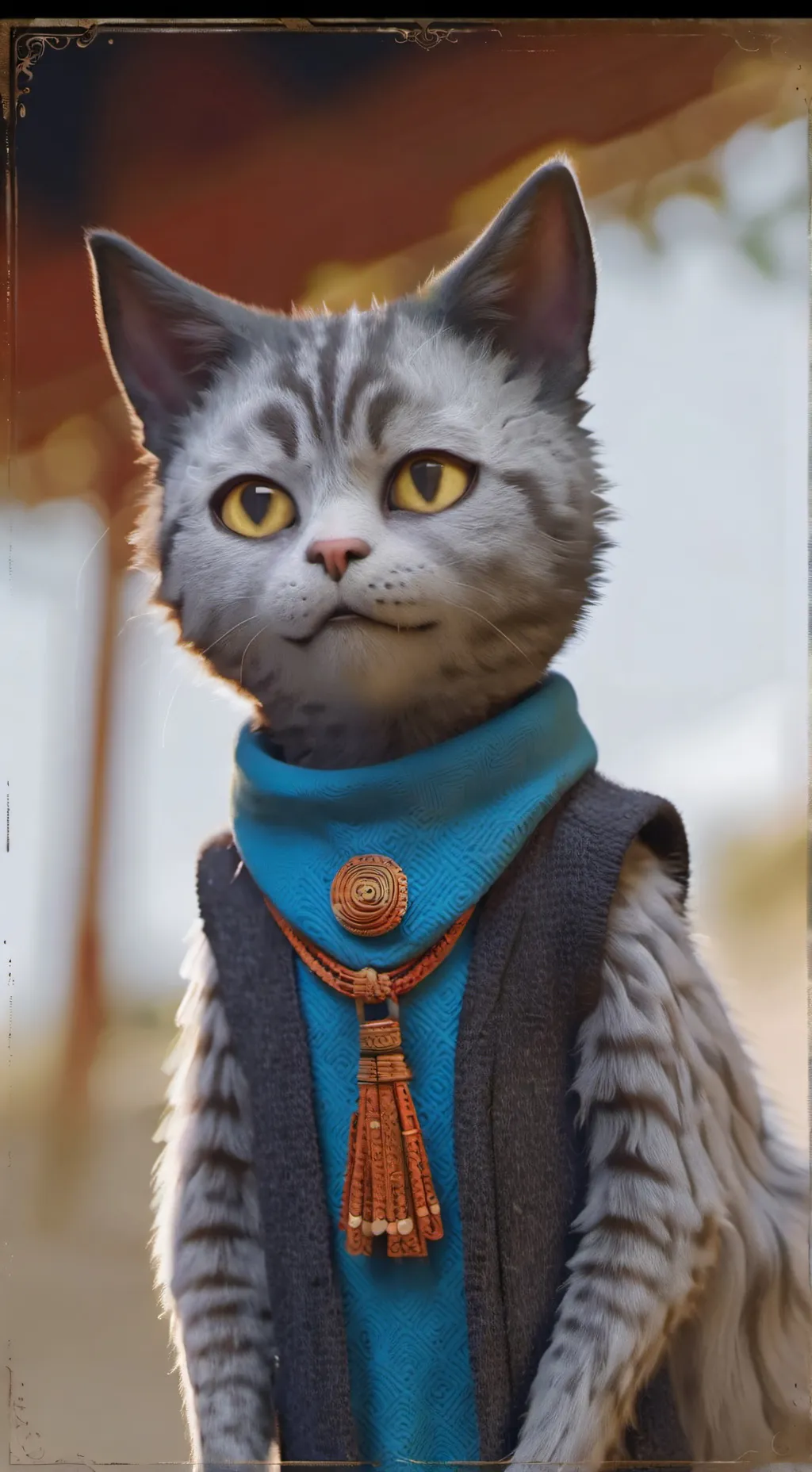 ai character: Doodle background