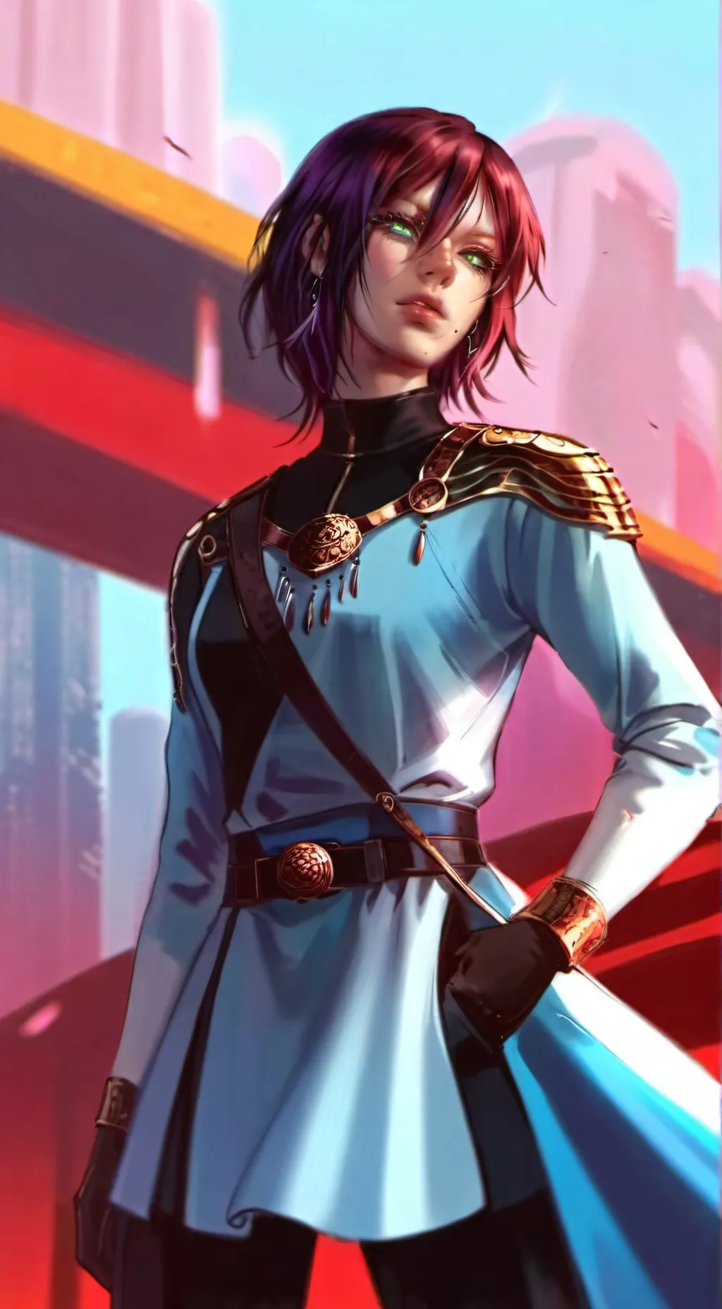 ai character: sand village  background