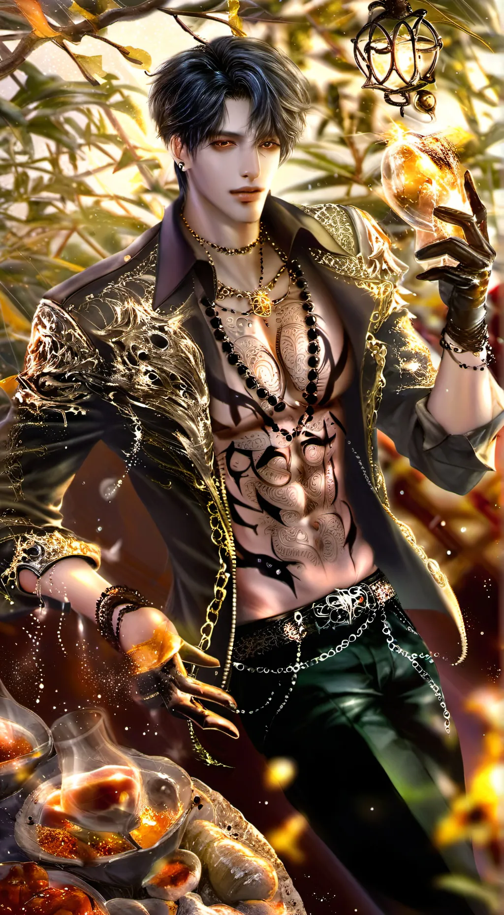 ai character: Raven🖤 background