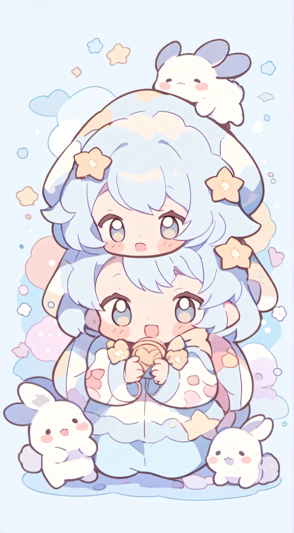 ai character: Cute Tiny Babies 👶 background