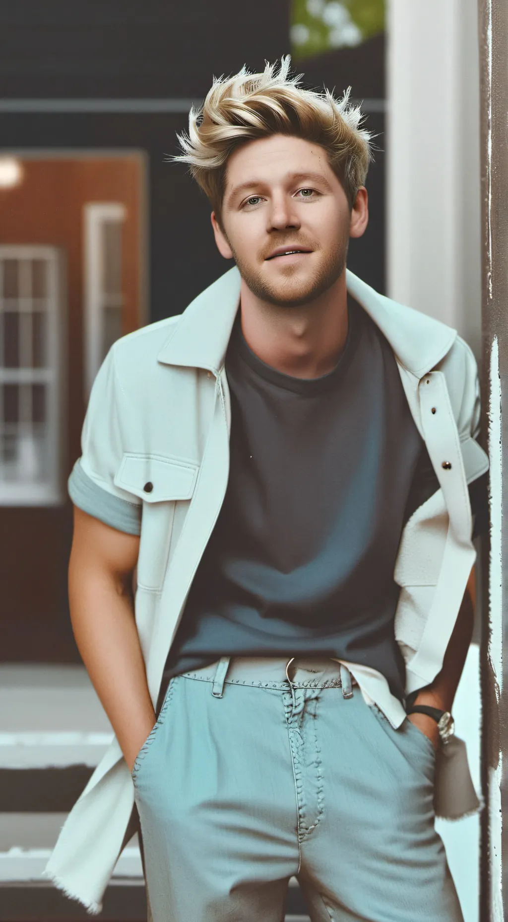 ai character: Niall horan  background