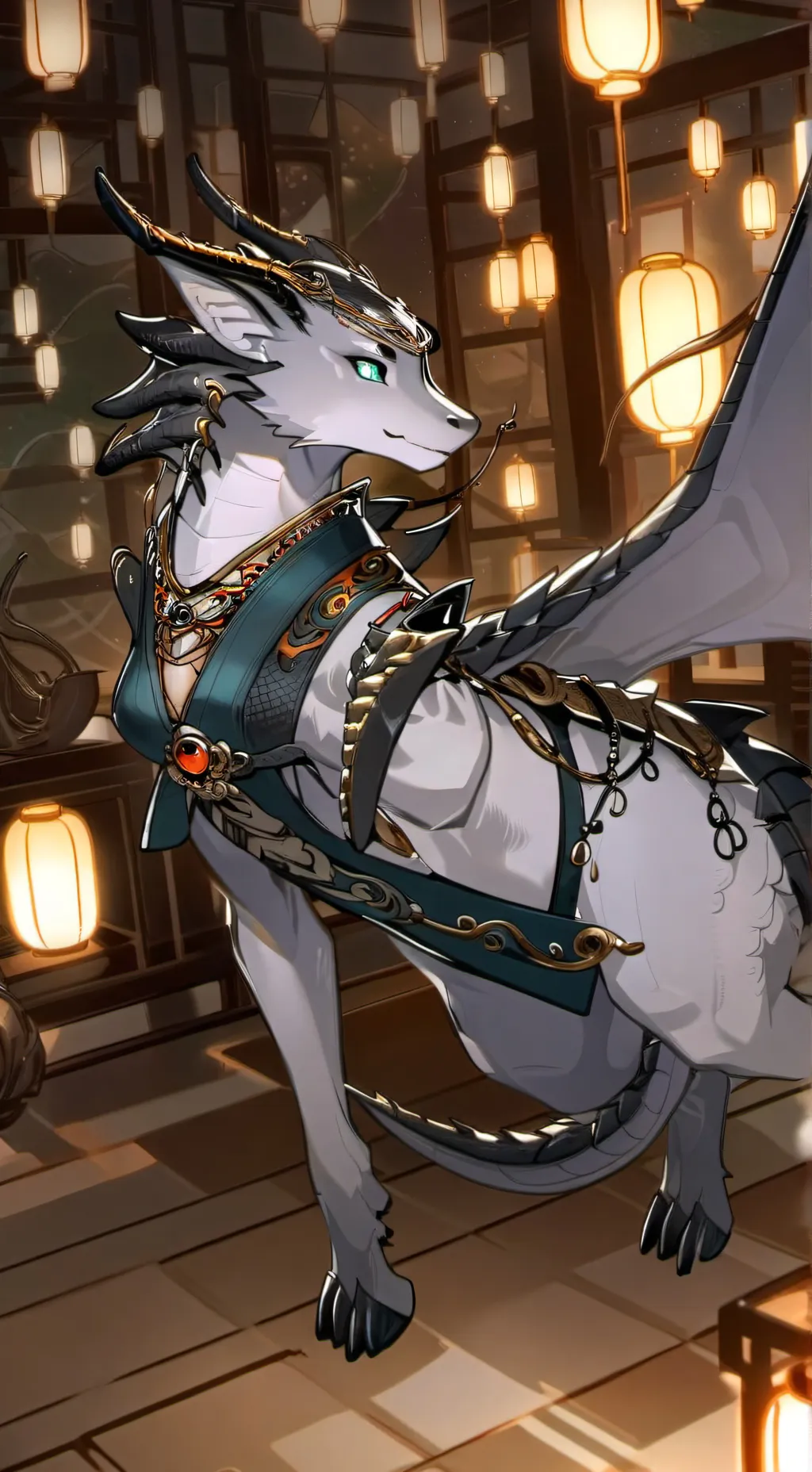 ai character: Dragonia the Curio background