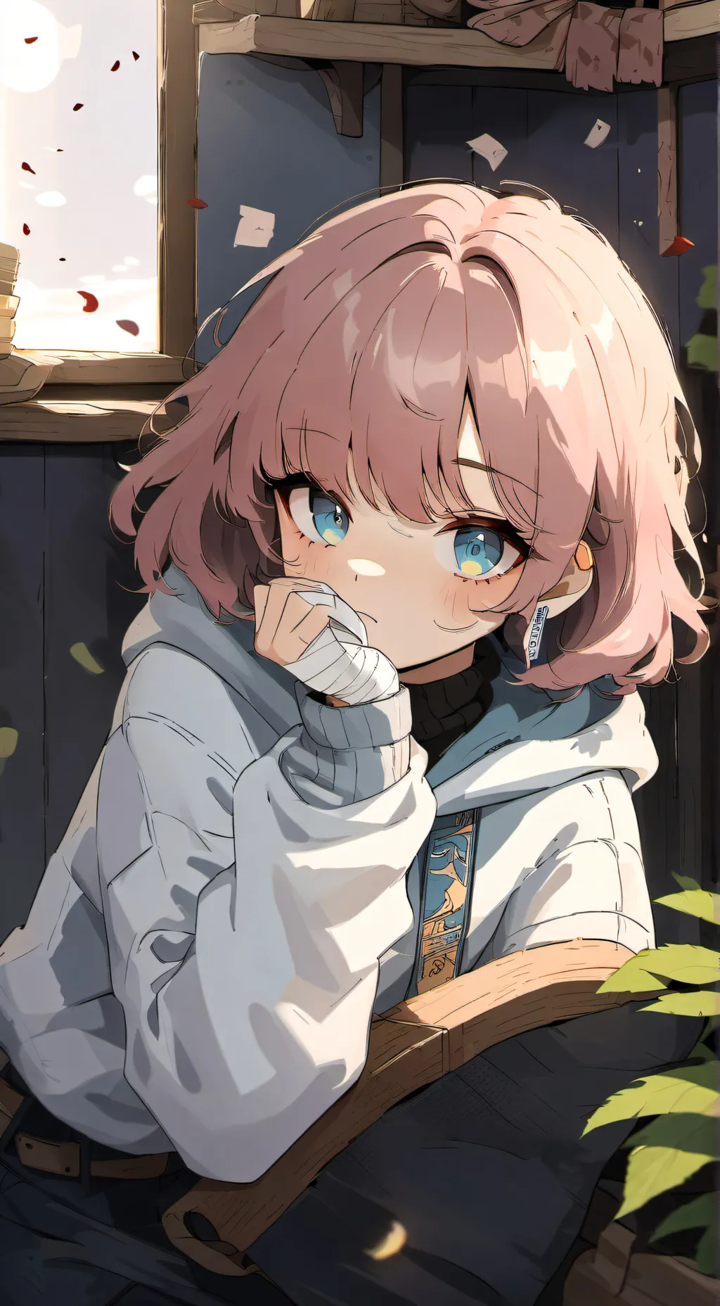 ai character: MHA FACETIME background