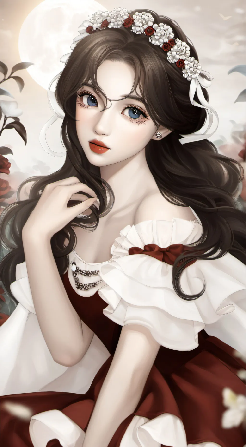 ai character: Luna background