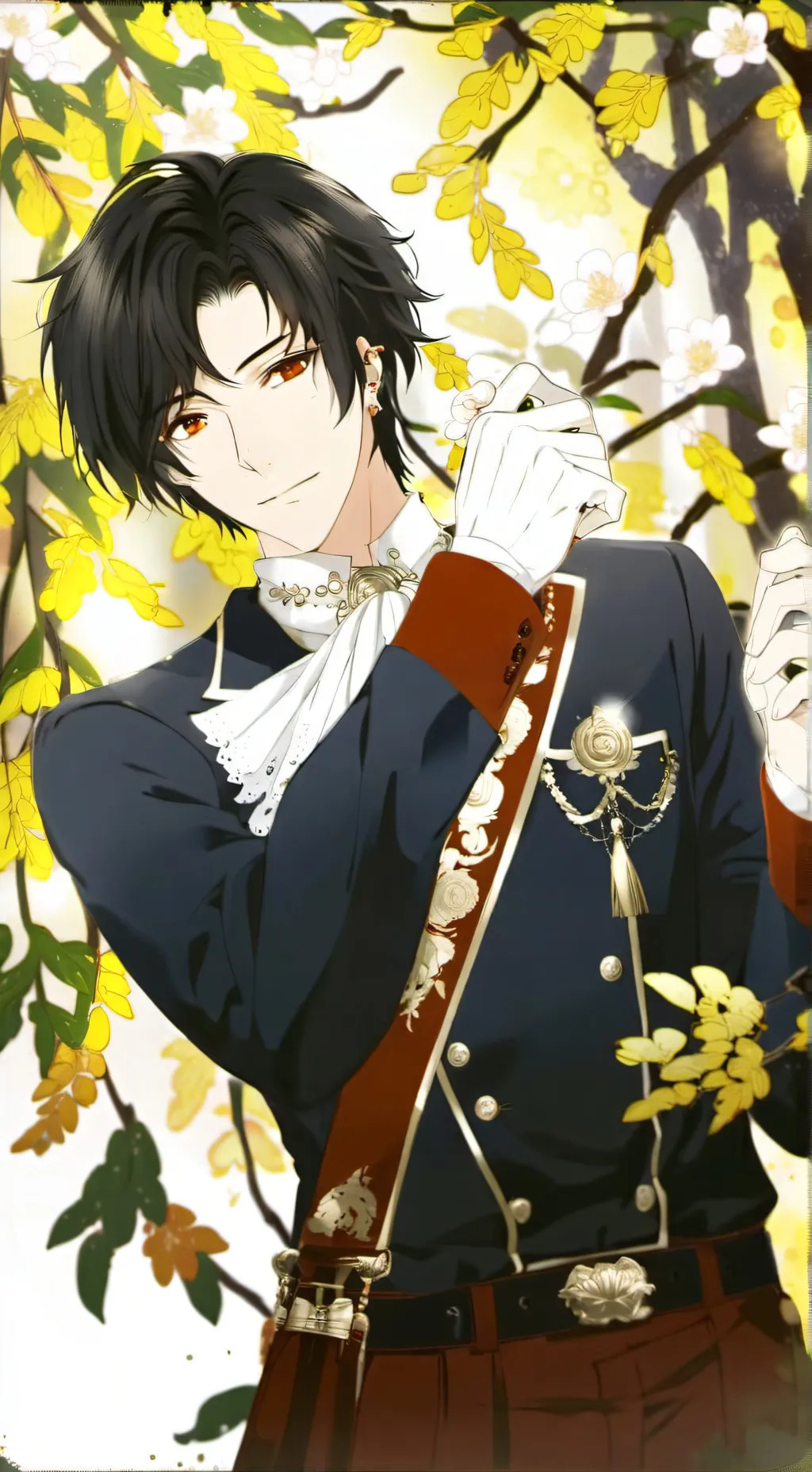 ai character: black background