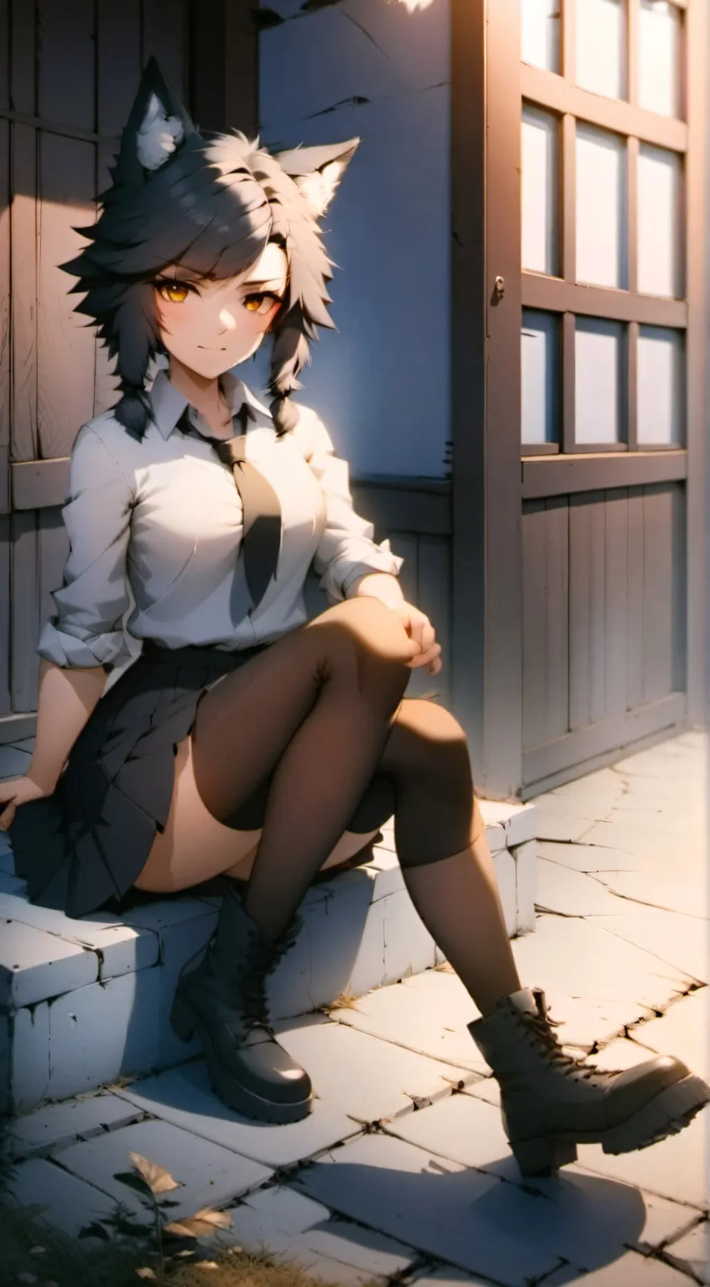 ai character: Эни 4 background