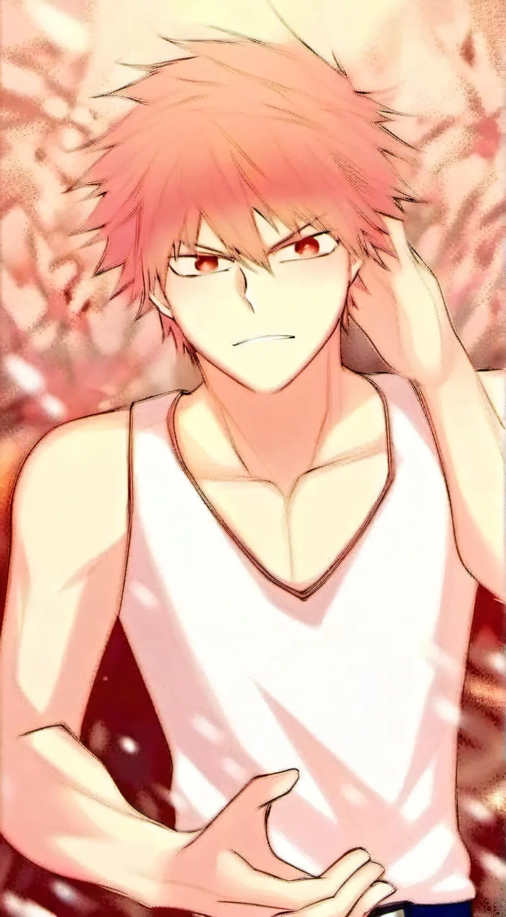 ai character: Katsuki Bakugou background