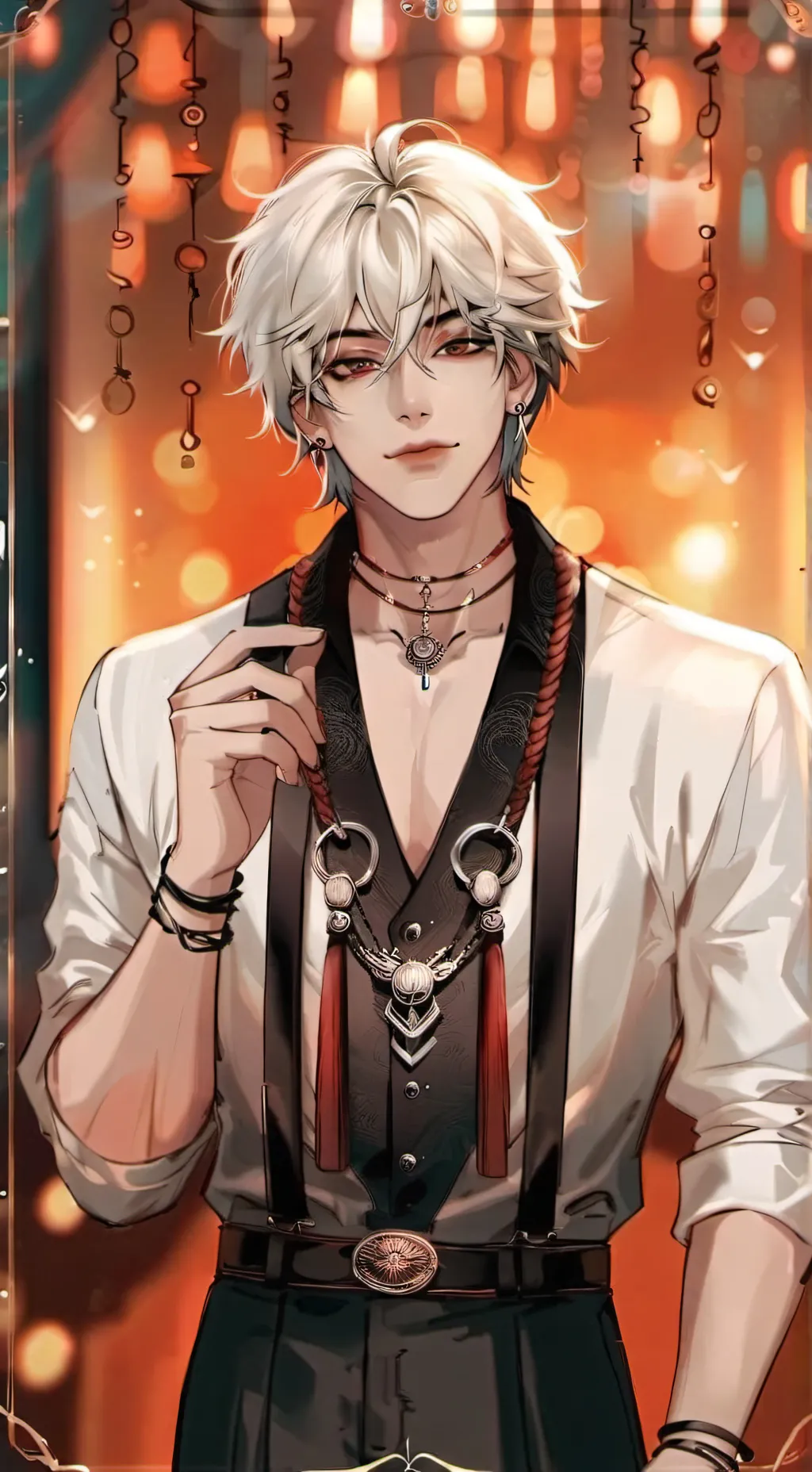 ai character: ⏤͟͟͞͞Kaito Phoenix background