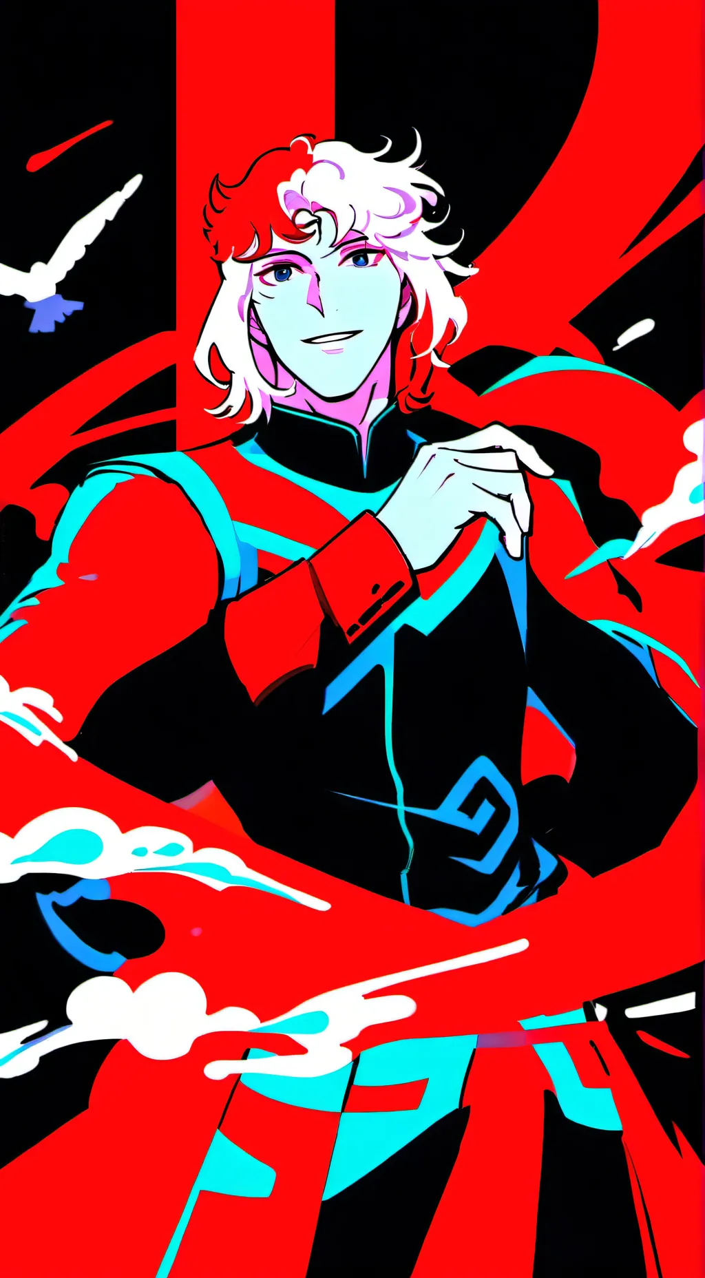 ai character: pinki x sky background