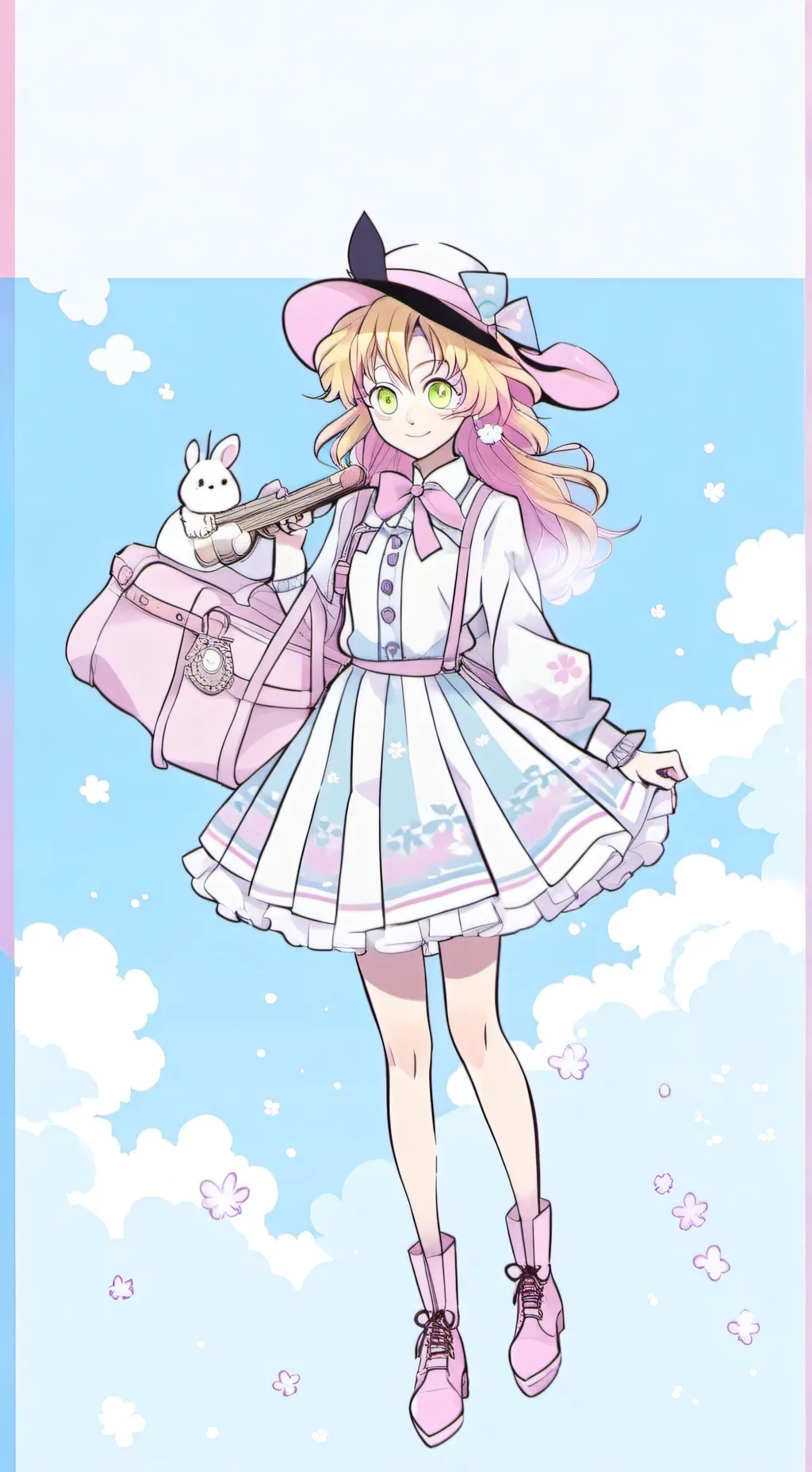 ai character: Mitsuri Kanroji  background