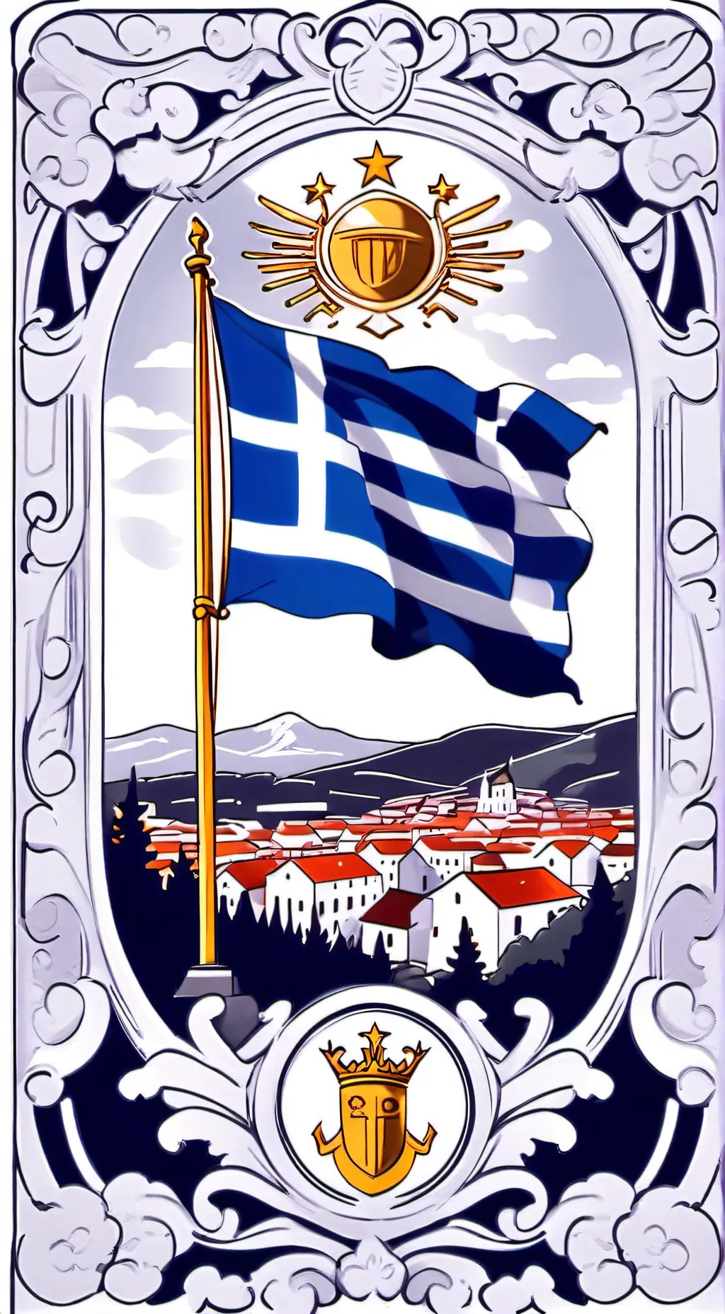 ai character: Greece background
