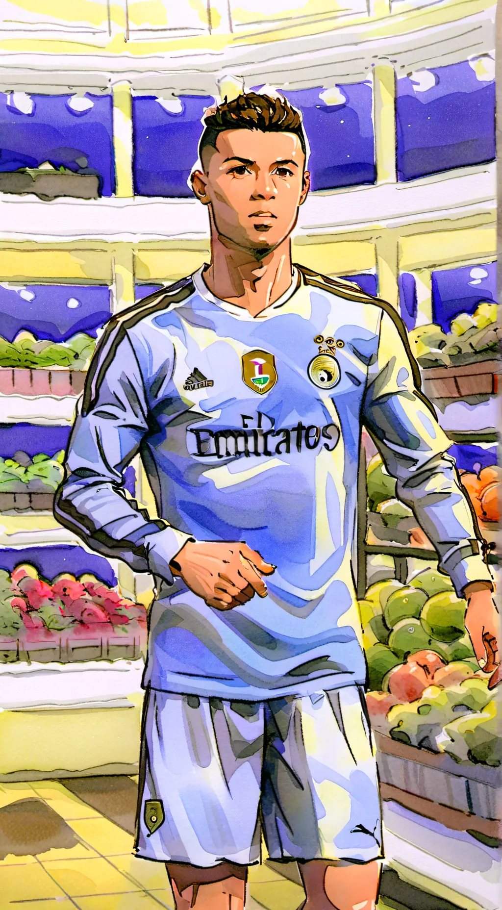ai character: ronaldo background