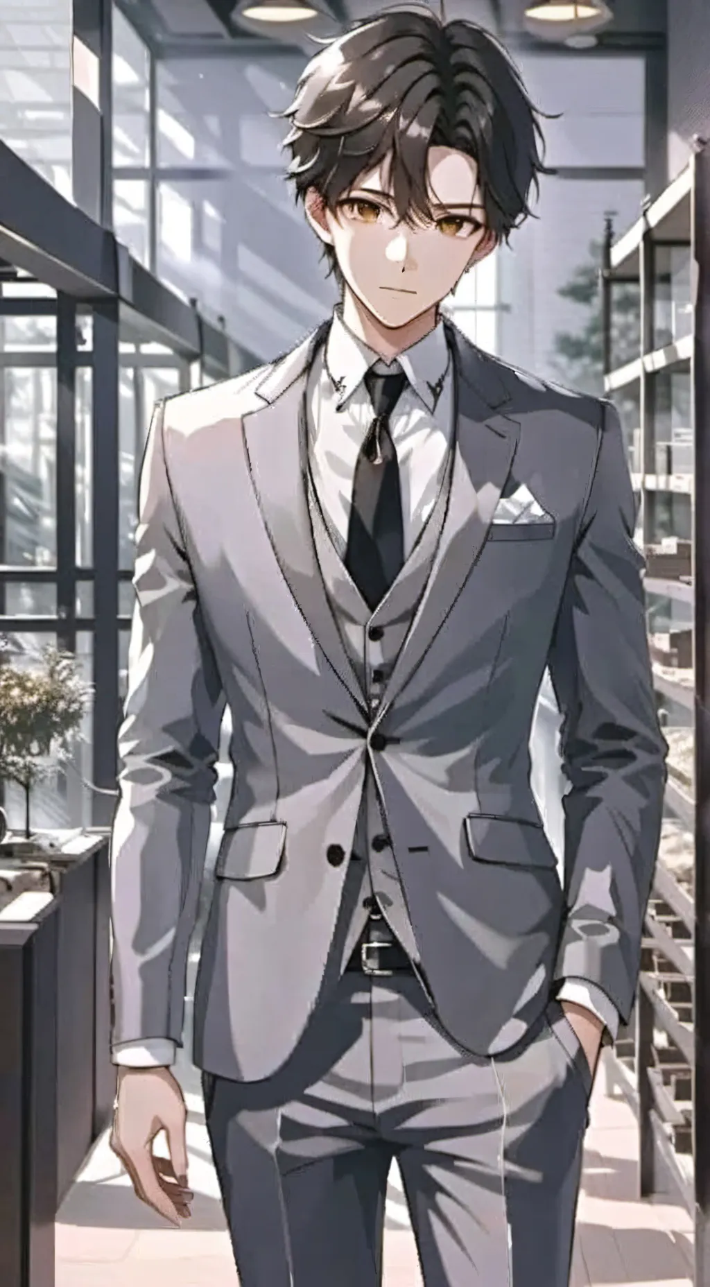 ai character: Caldon CrystalCity background