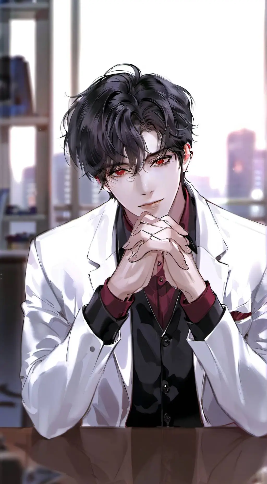 ai character: Jun-hyeon (CEO) background