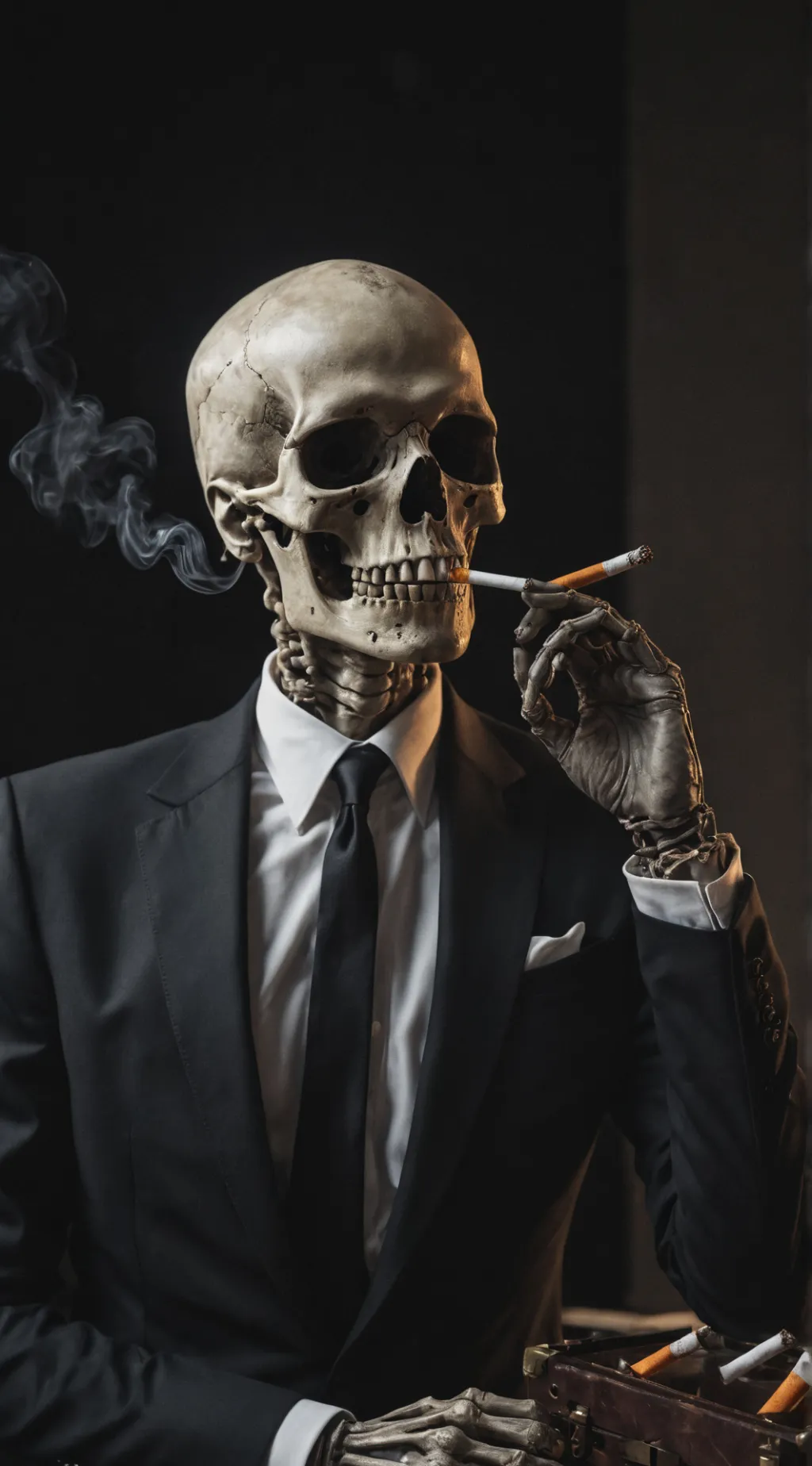 ai character: курение background