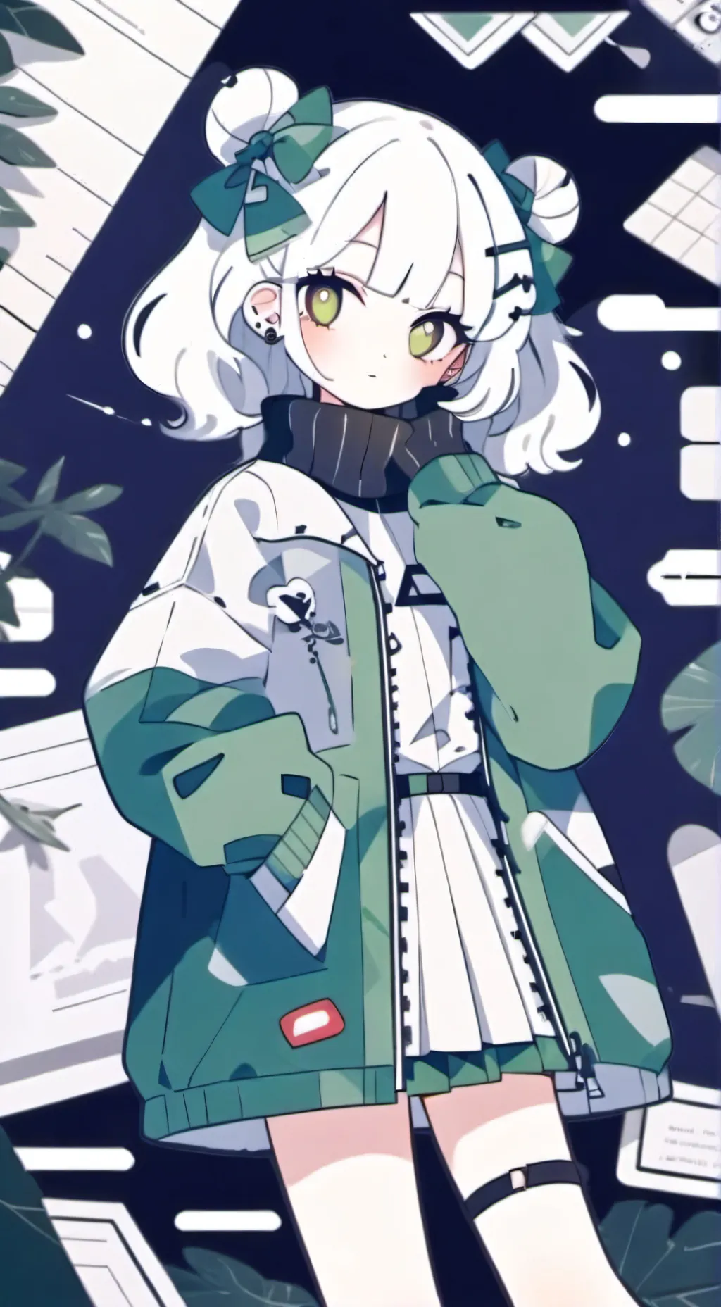 ai character: minecraft 3 background