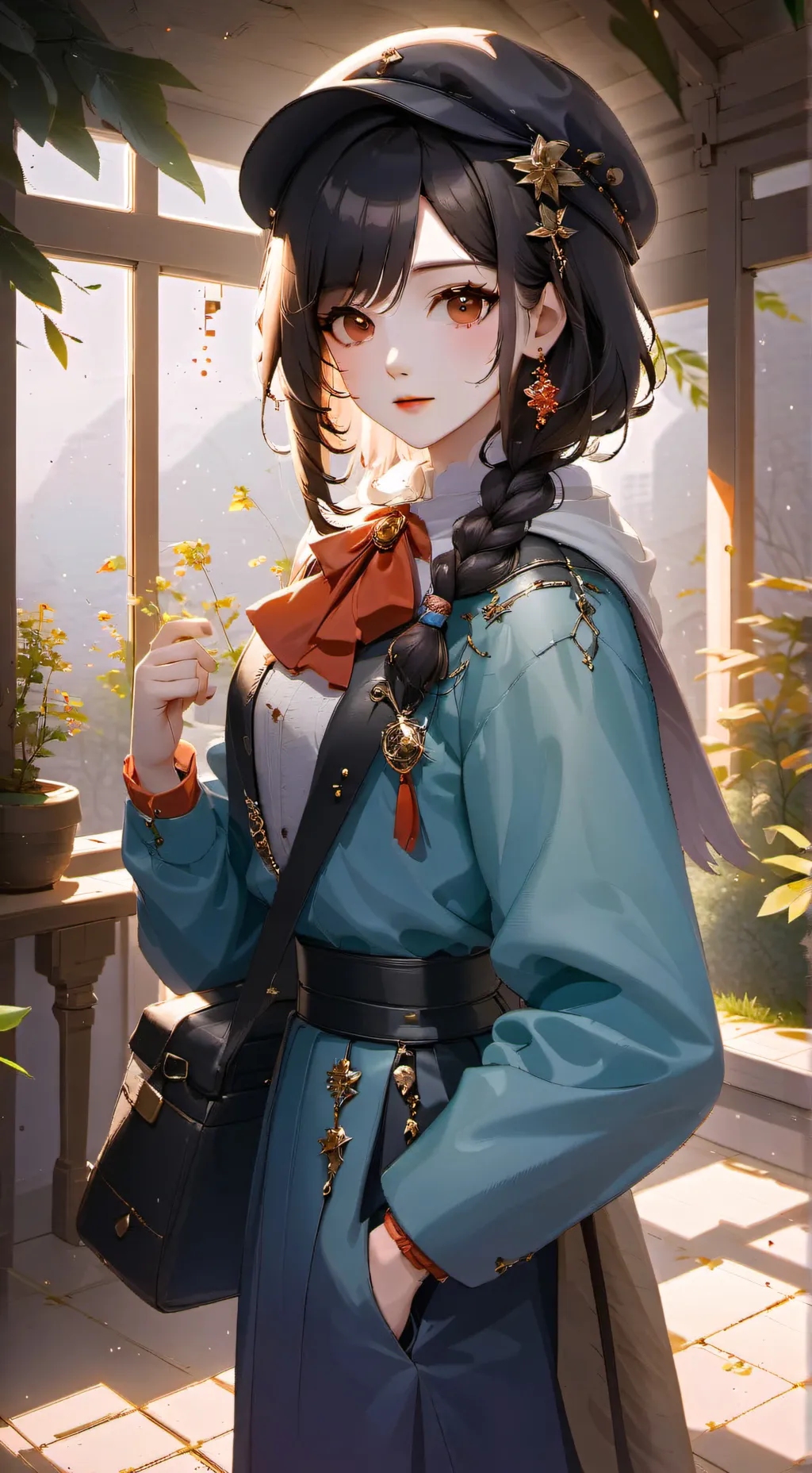 ai character: Luna background