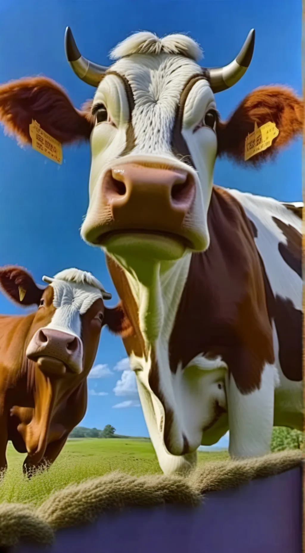 ai character: cow background