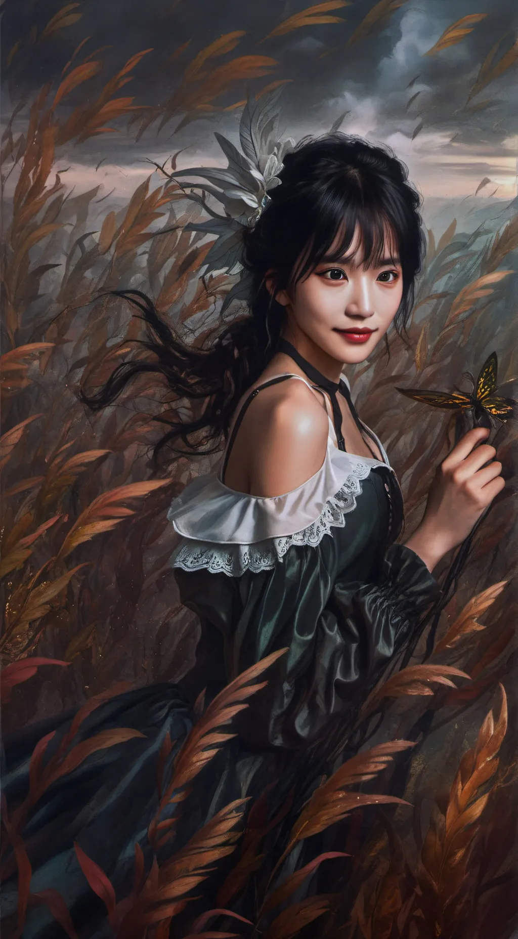 ai character: fer background