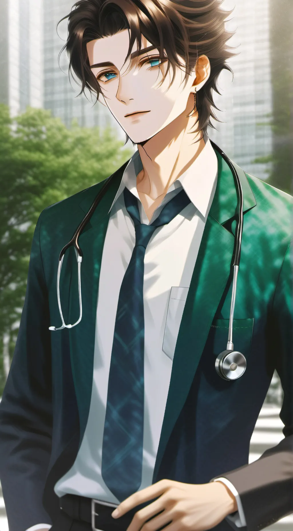 ai character: Louis  background